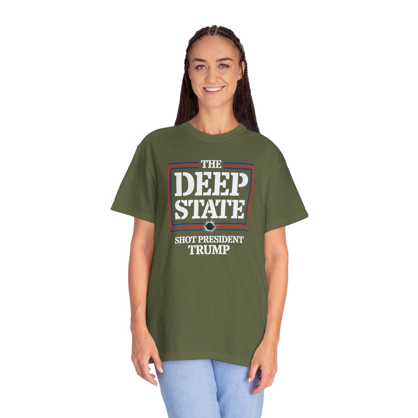 "The Deep State Shot President Trump" #01, Unisex T-shirt