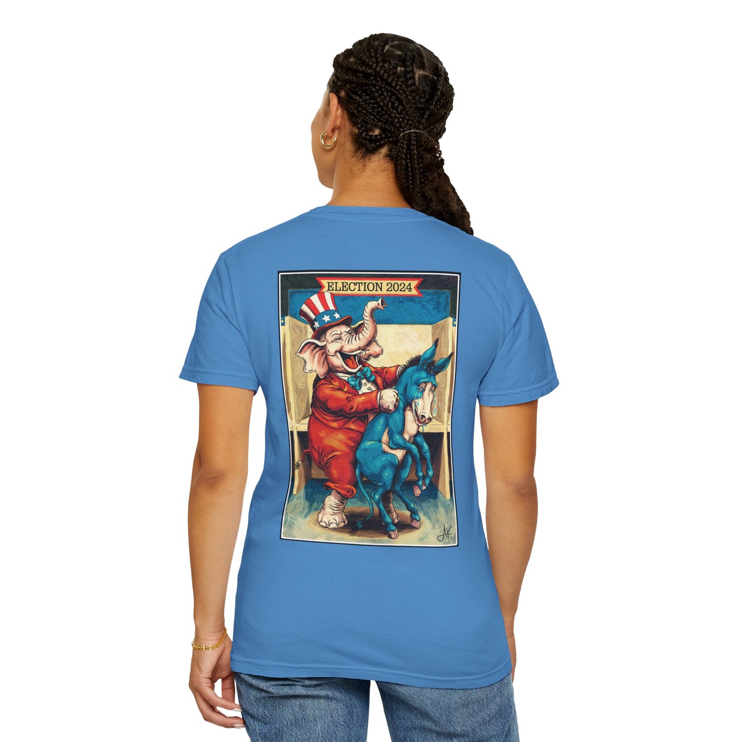 "MAGA Spanked the Donkeys 2024", Unisex T-shirt (Light Colors)