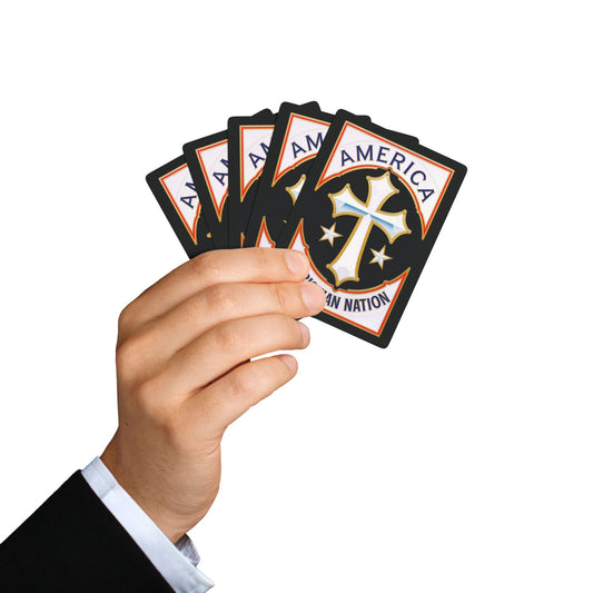 "America Christian Nation" #21, Christian Playing Cards (Void Black)
