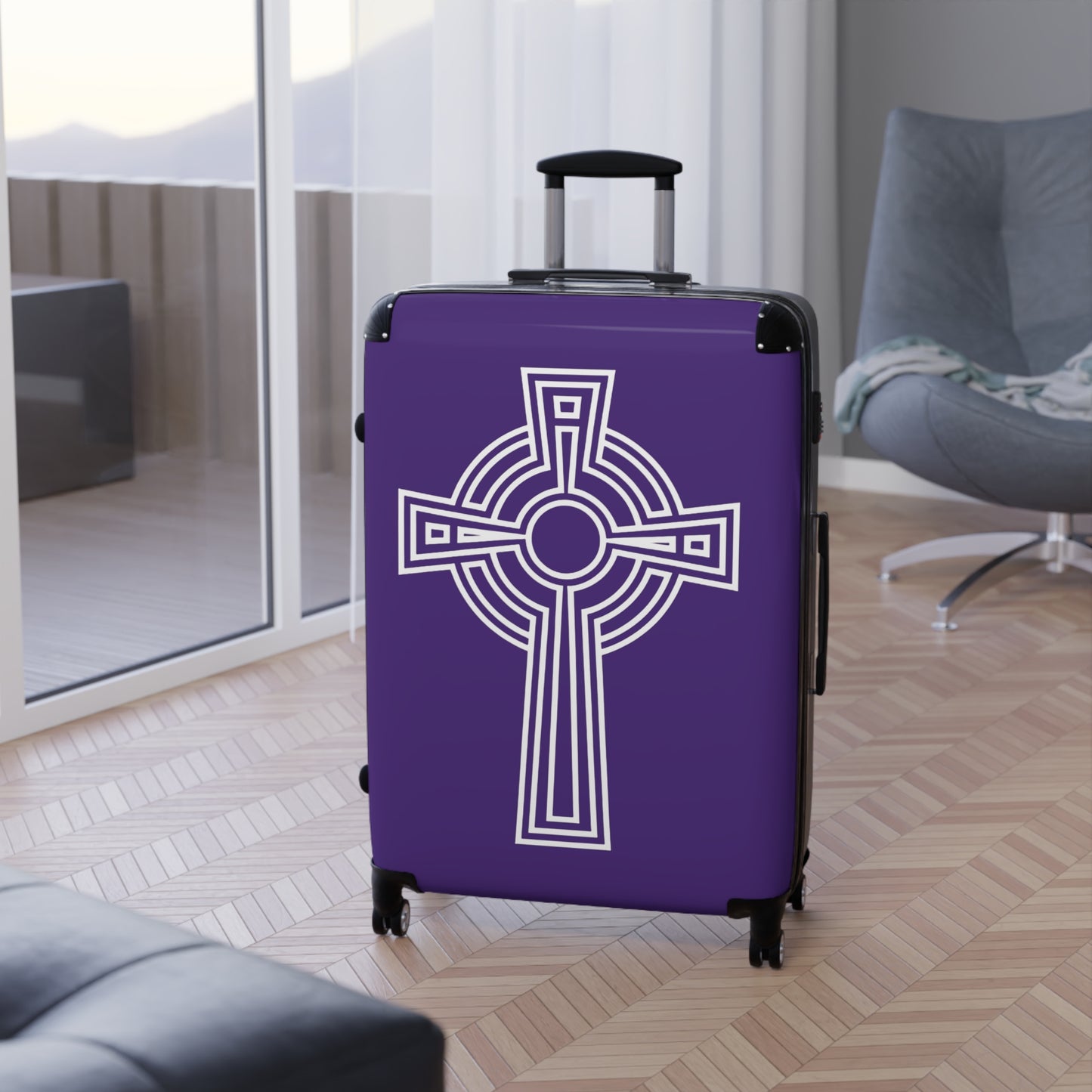 "A Simple High Cross", Suitcases (Purple)