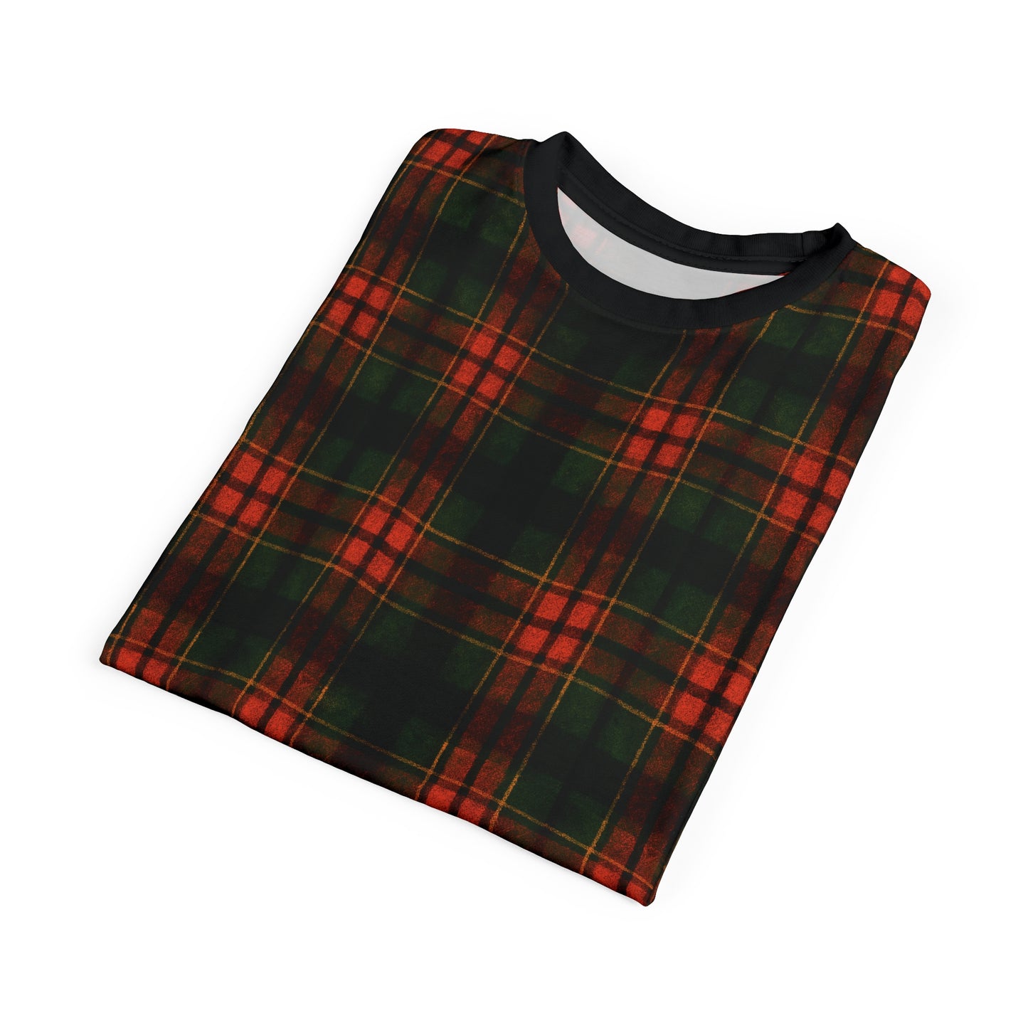 "Kilmor Brieve Tartan", Unisex Tee (Brieve Black Collar)