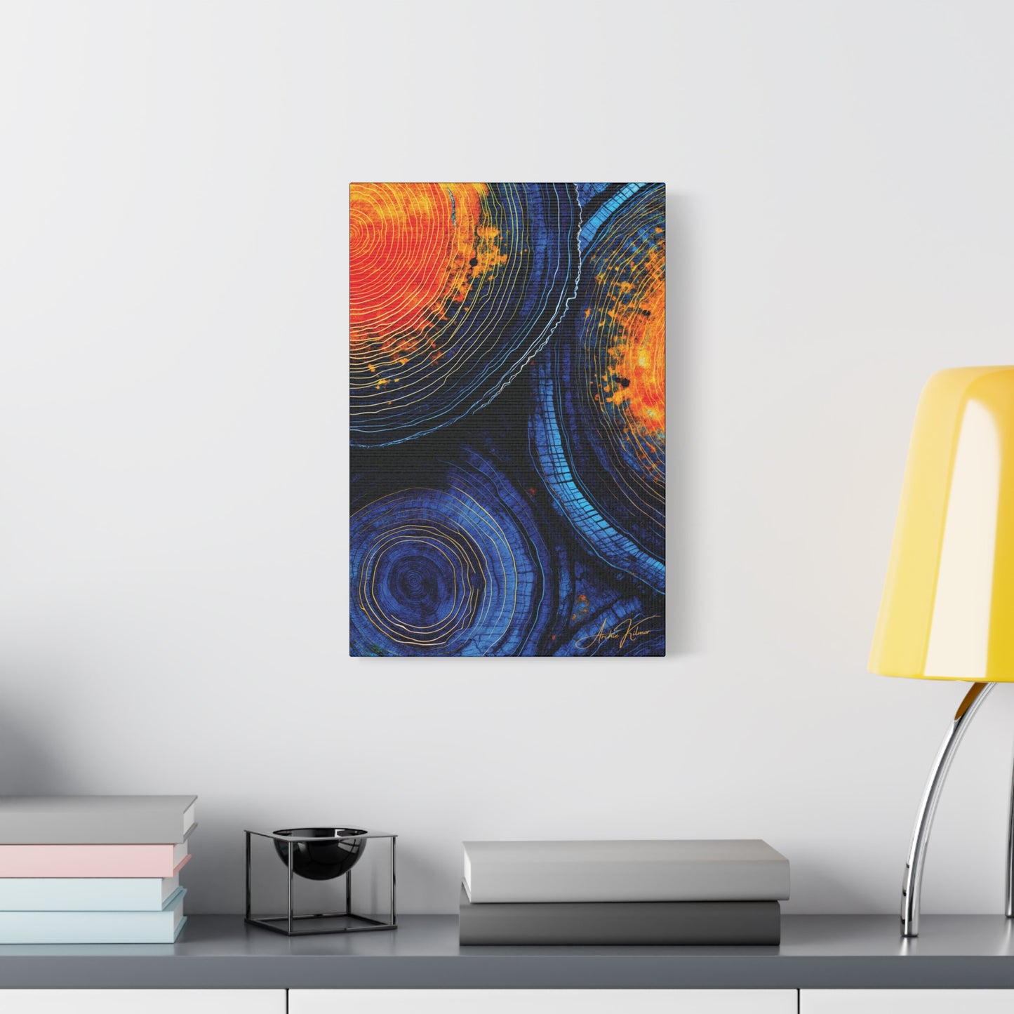 "History's Vibrance", Matte Canvas Fine Art Print