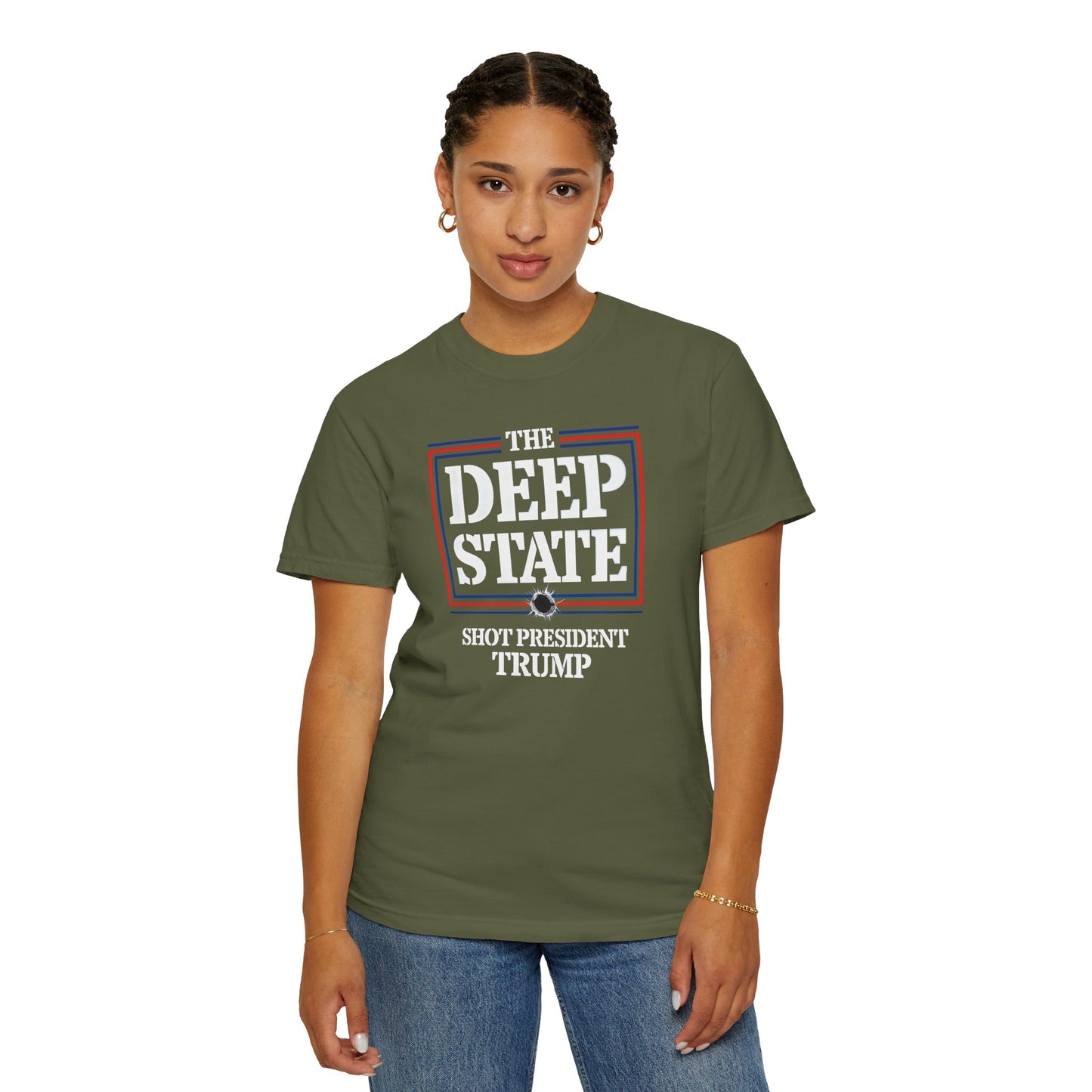 "The Deep State Shot President Trump" #01, Unisex T-shirt