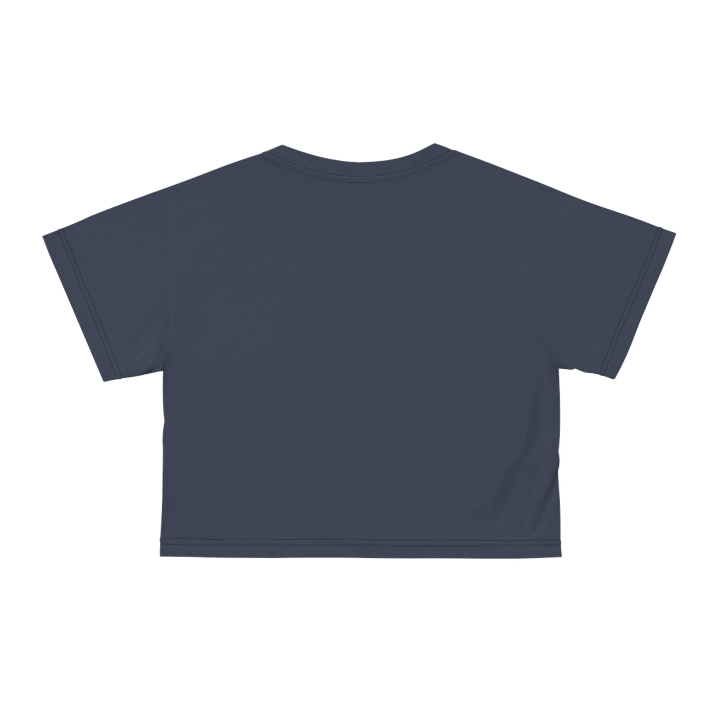 "Nazis were Socialists", Wearable Pattern Art Crop Tee (Burka Blue Grey)