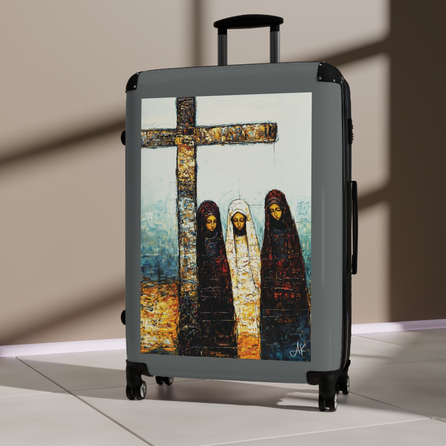 "At-the-Foot of the Cross - John 19:25", Suitcases (Dark Grey)