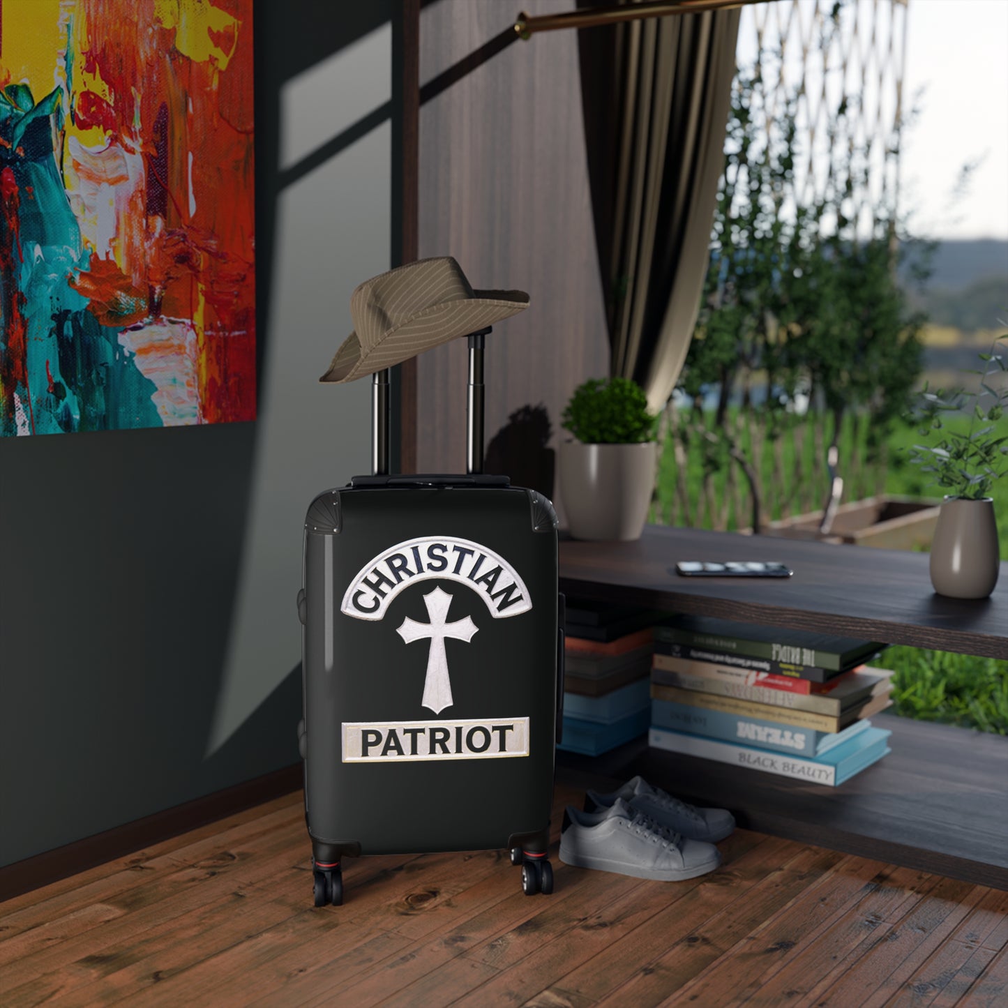 "Christian Patriot" #01 Suitcases (Black)