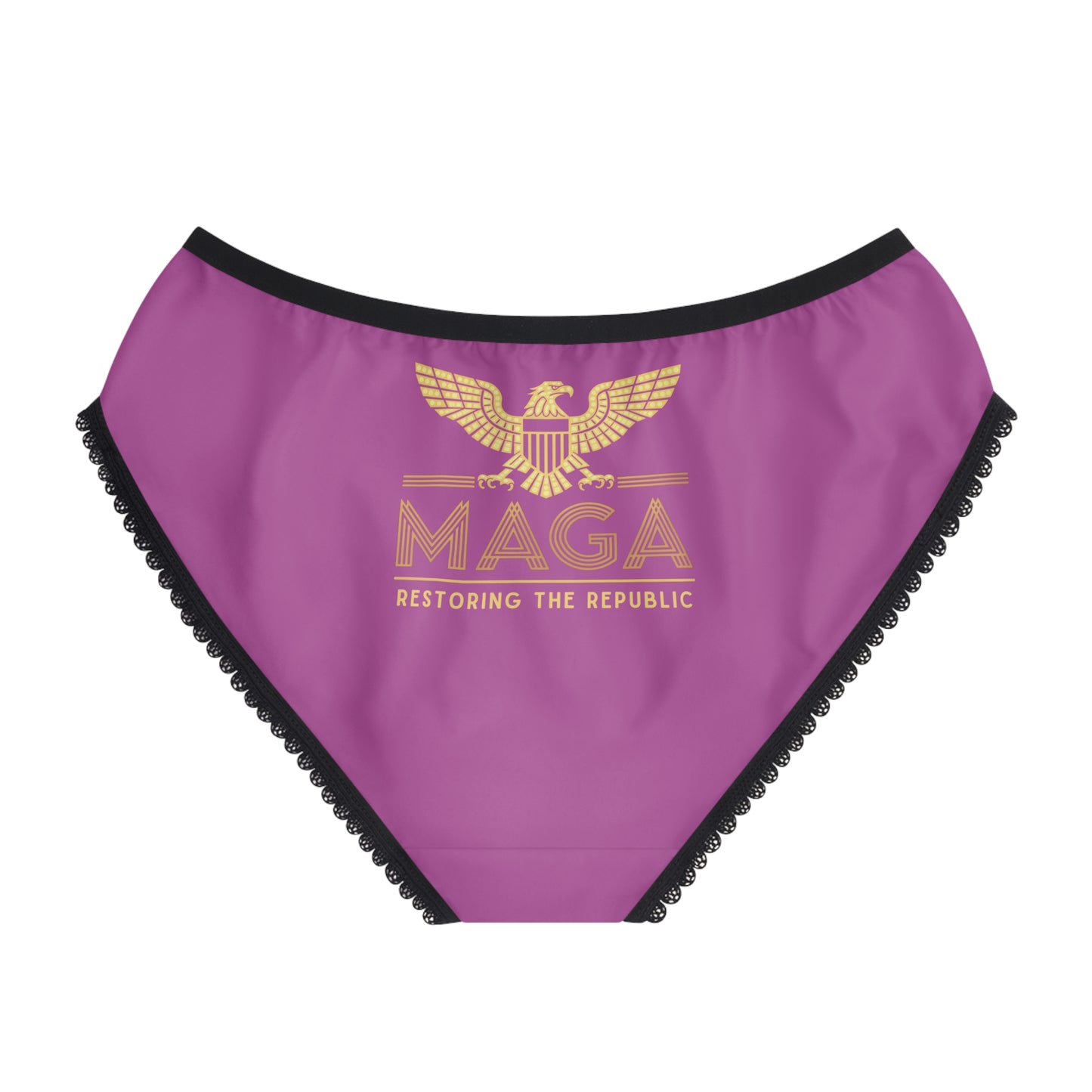 "MAGA - Restoring the Republic", Women's Briefs (Fuchsia)
