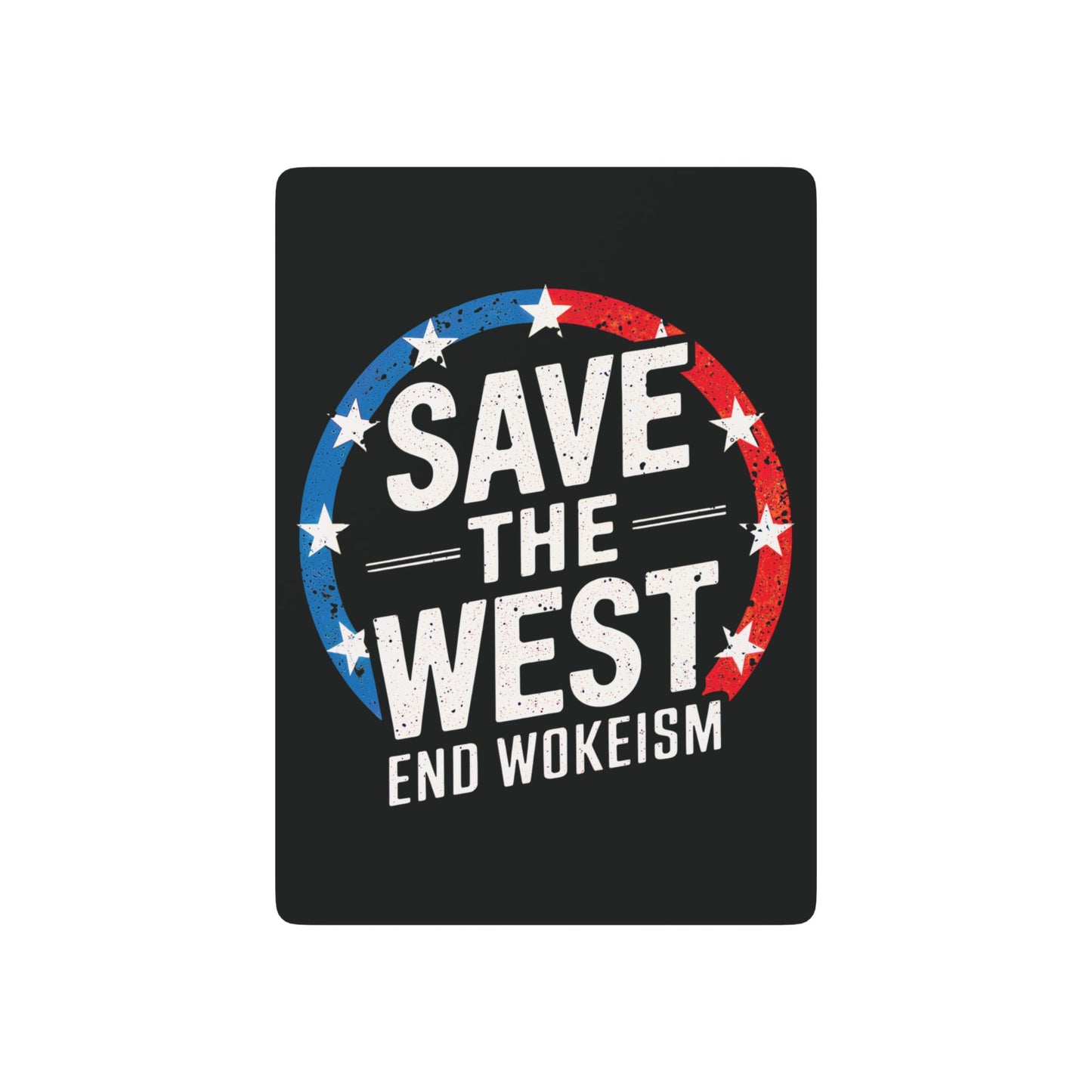 "Save the West - End Wokeism", Cultural Playing Cards (Void Black)