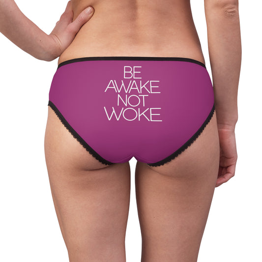 "Be Awake Not Woke" #2, Women's Briefs (Fandango)