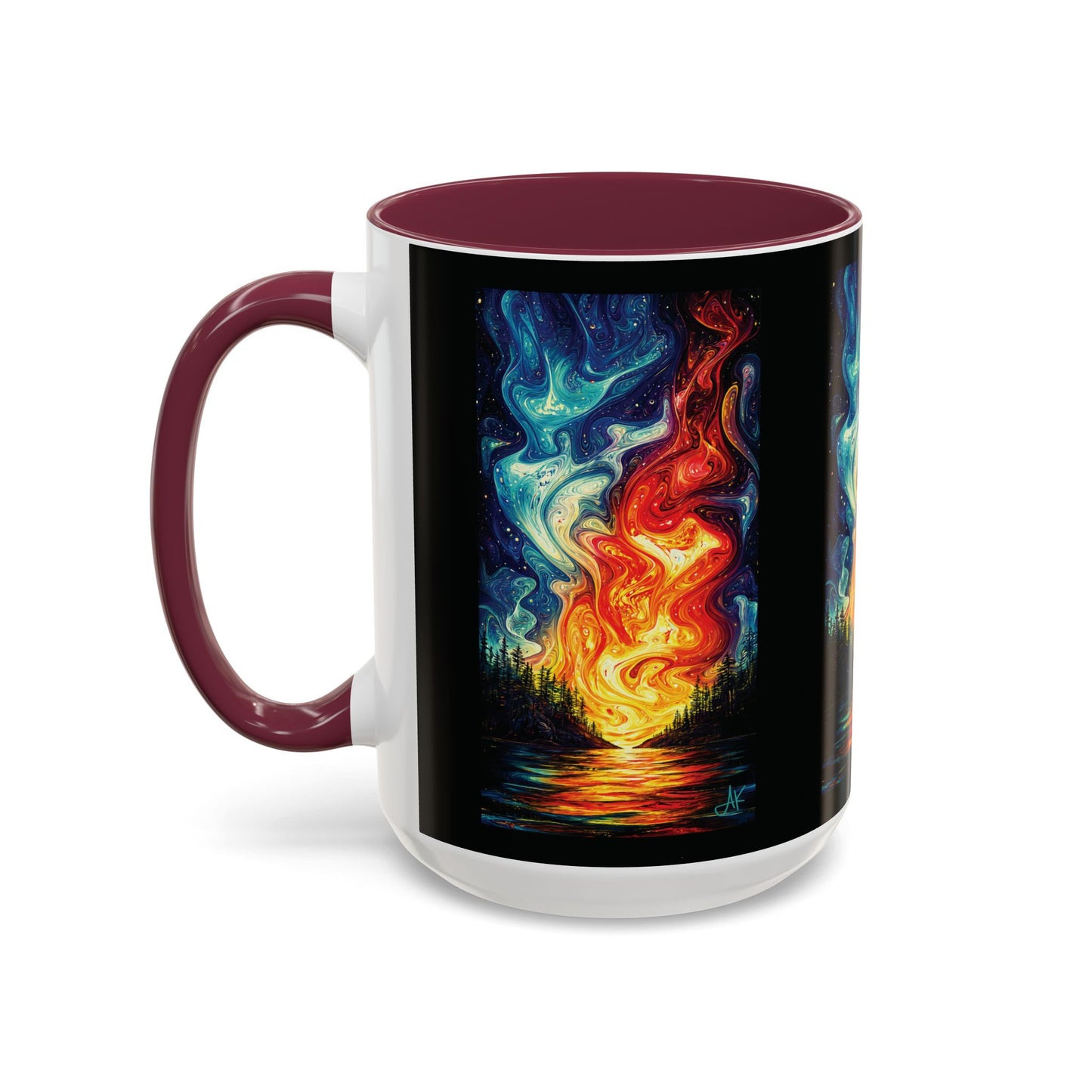"Naomh Solus (Gaelic) - Sacred Light (English)", Colorful Mugs (11oz, 15oz)