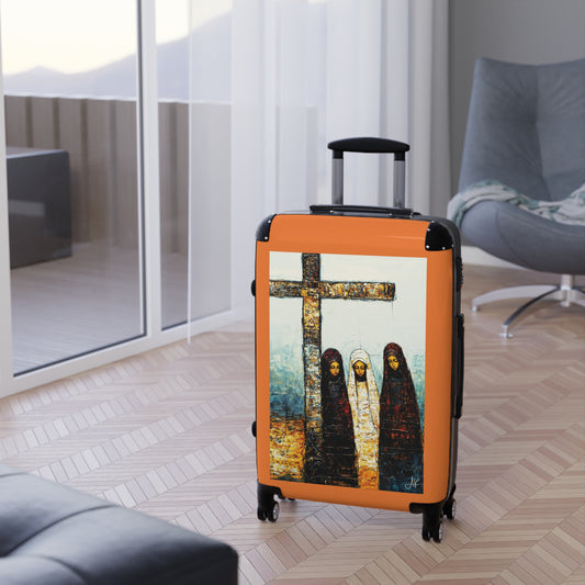 "At-the-Foot of the Cross - John 19:25", Suitcases (Light Orange)