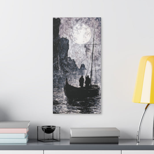 "World's Edge: Clans of the Farthest Shore", Stretched Classic Canvas Fine Art Print