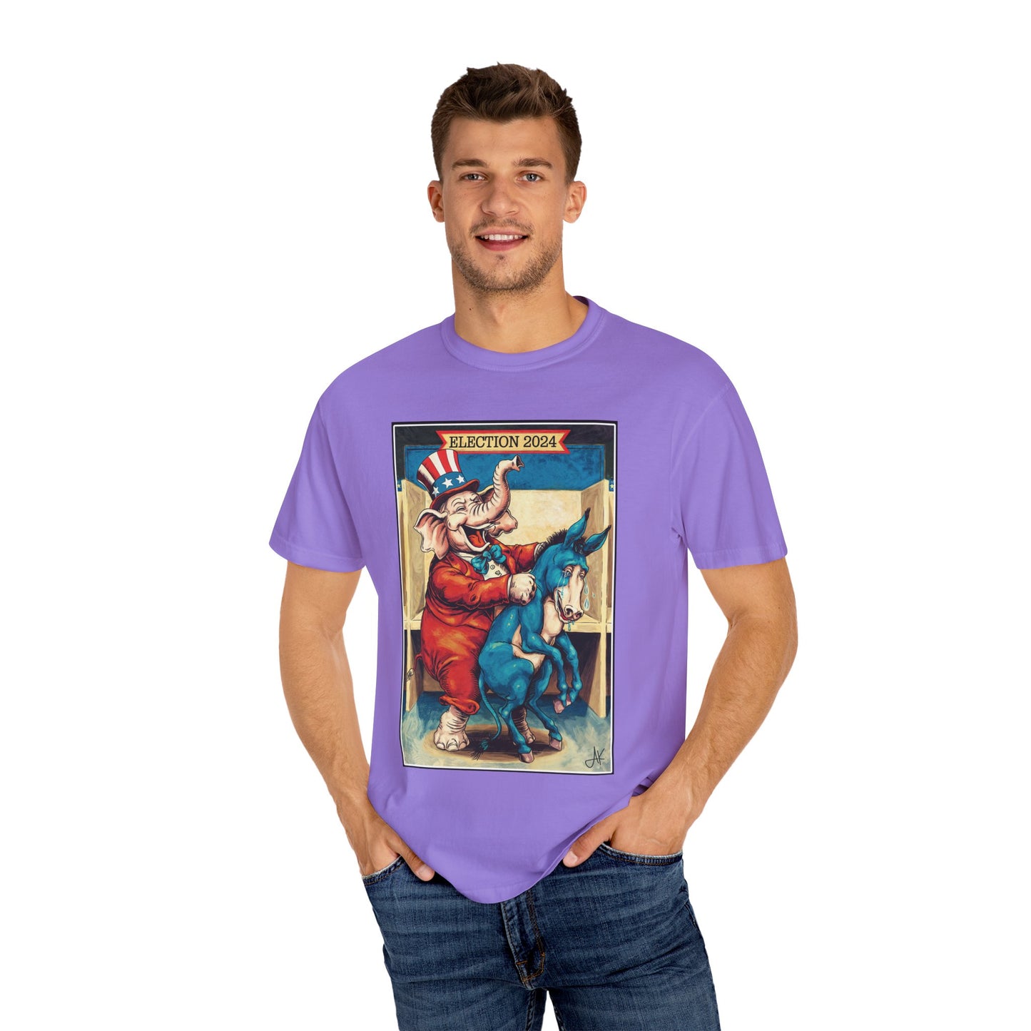 "MAGA Spanked the Donkeys 2024", Unisex T-shirt (Light Colors)