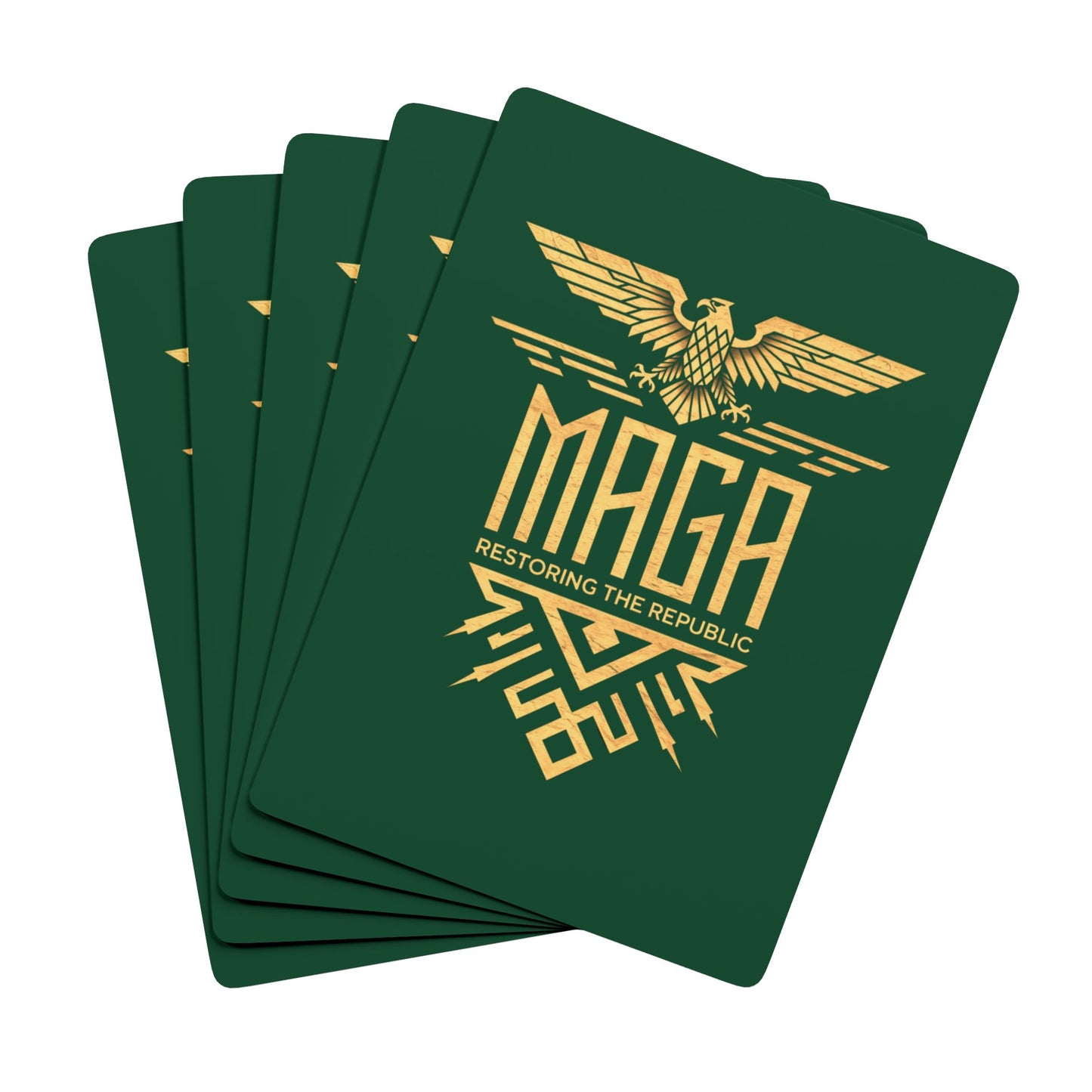 "MAGA Restoring the Republic" #02, Political Playing Cards (Evergreen)