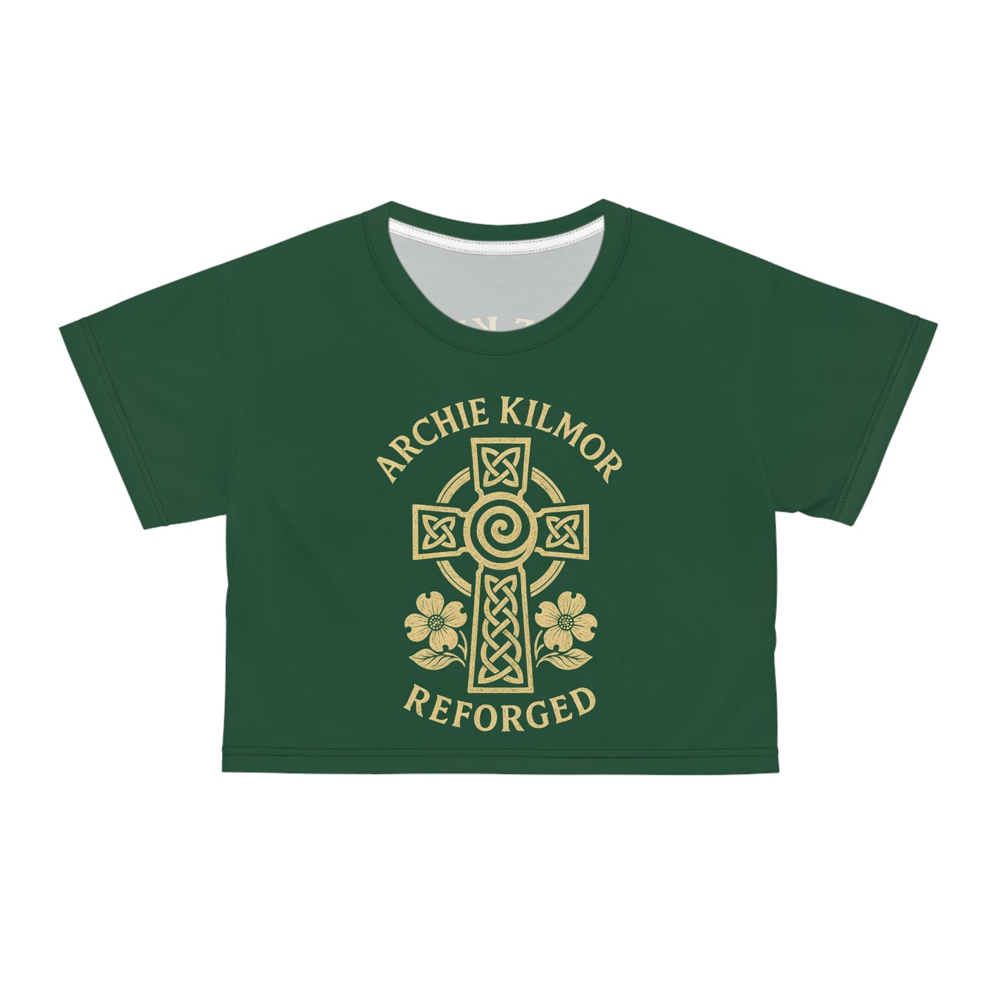 "Archie Kilmor Cross - Reforged" #01, Crop Tee (Evergreen)