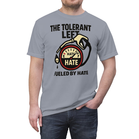 "The Tolerant Left", Unisex T-shirt (Concrete Grey)