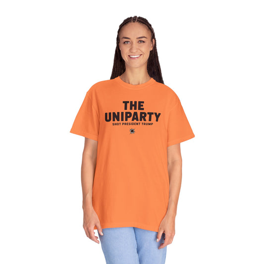 "The Uniparty Shot President Trump" #02, Unisex T-shirt