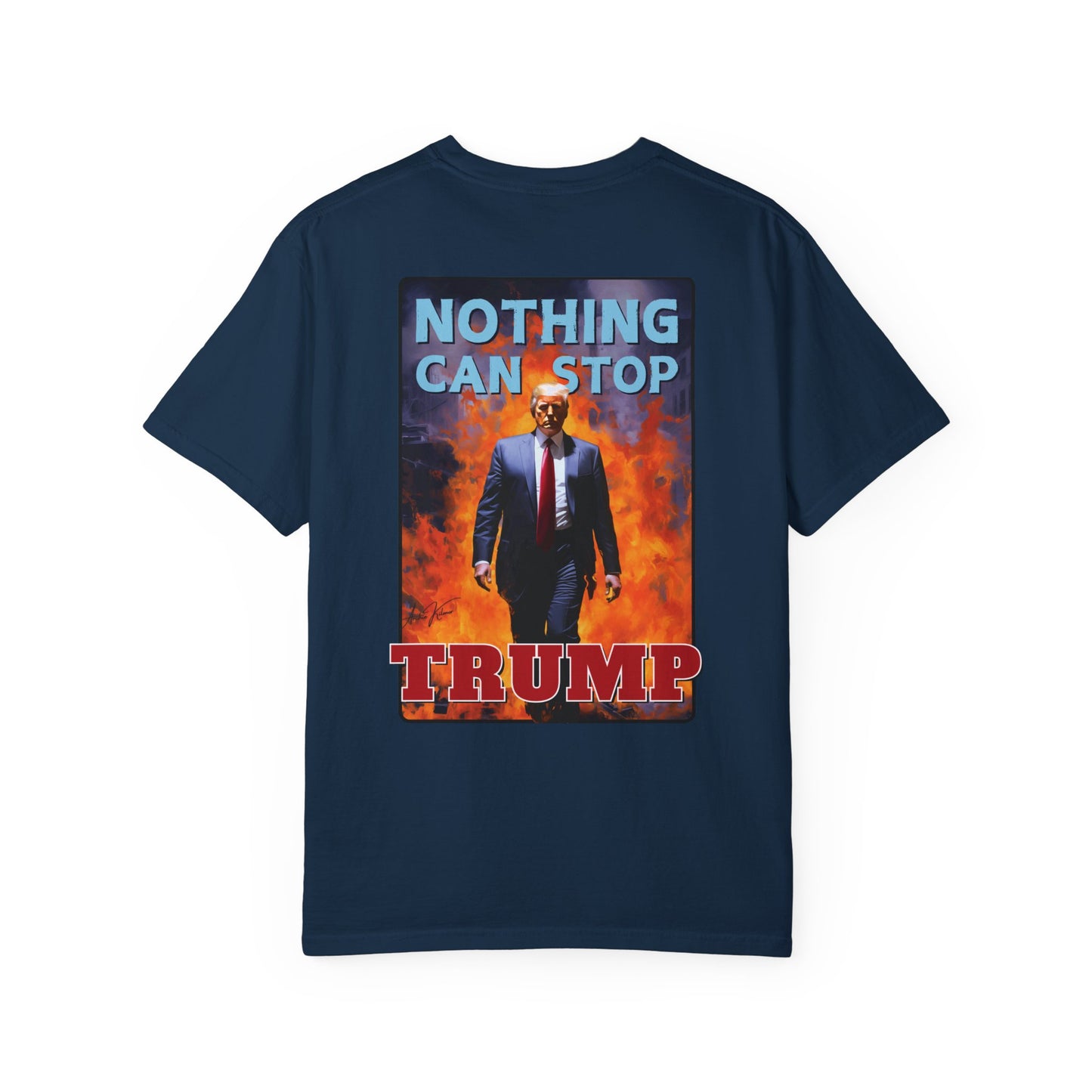 "Nothing Can Stop Trump", Unisex T-shirt (Dark Colors)