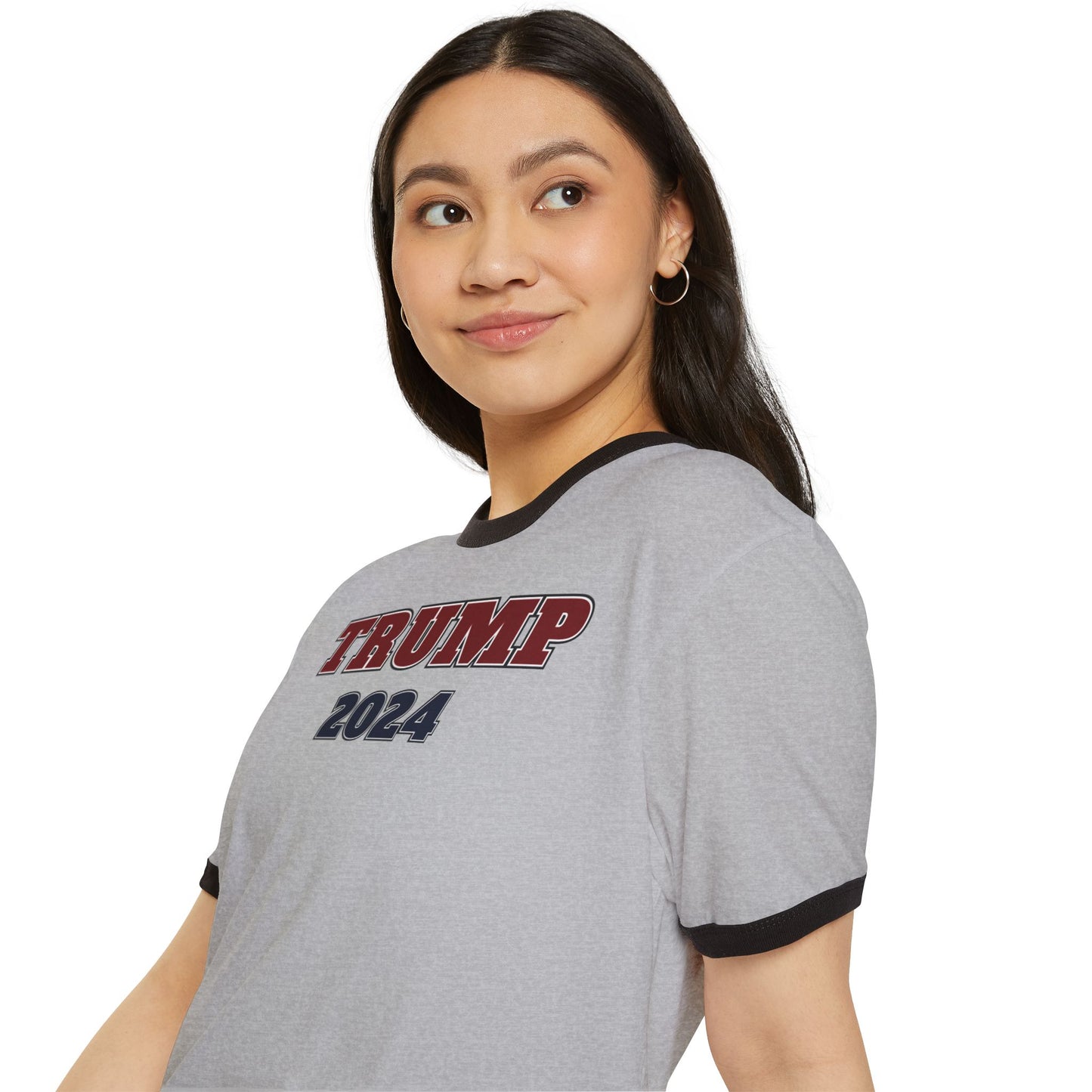 "TRUMP - 2024", Unisex Cotton Ringer T-Shirt - Historical Collectible