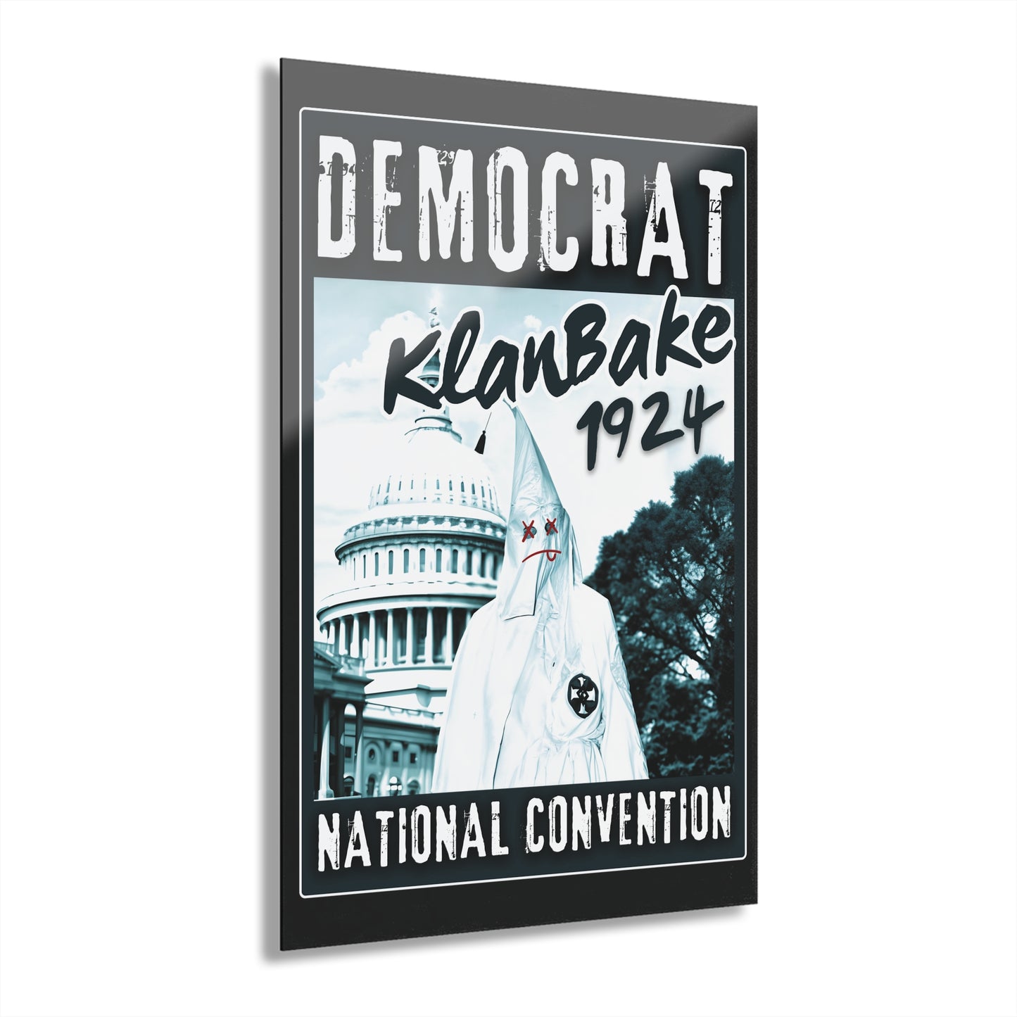 "Democrat KlanBake 1924", Acrylic Wall Prints (Cool Black)