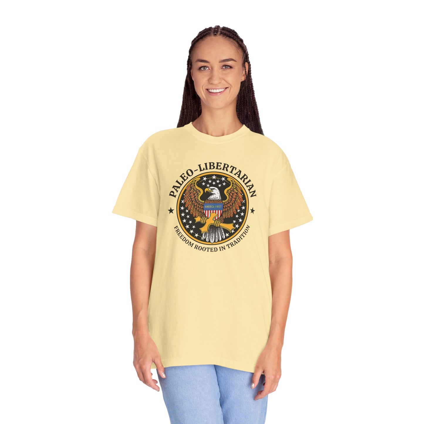 "Paleo-Libertarian" #01, Unisex T-shirt (Light Colors)