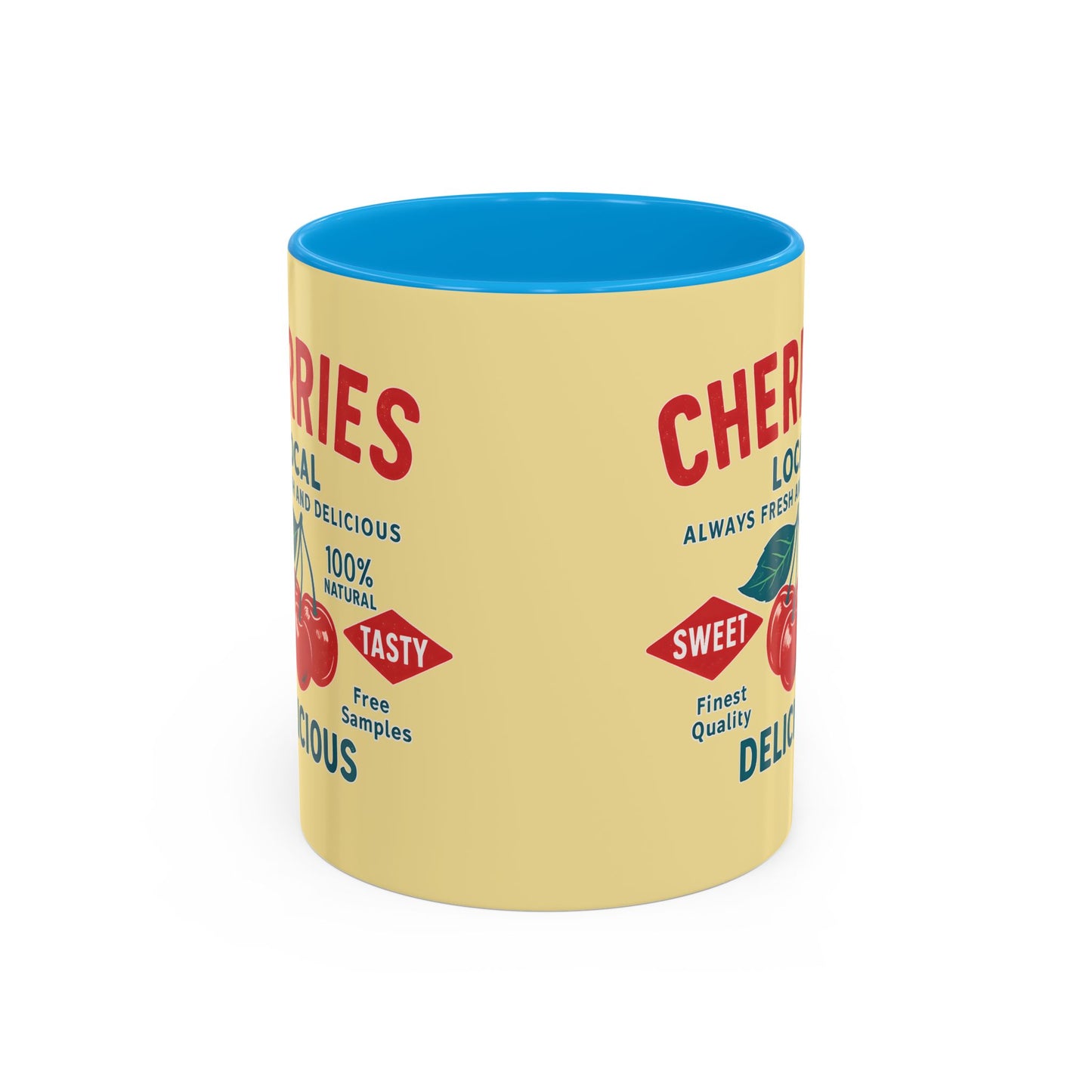 "Delicious Cherries", Colorful Mugs (11oz, 15oz) (Sanctum Veil)