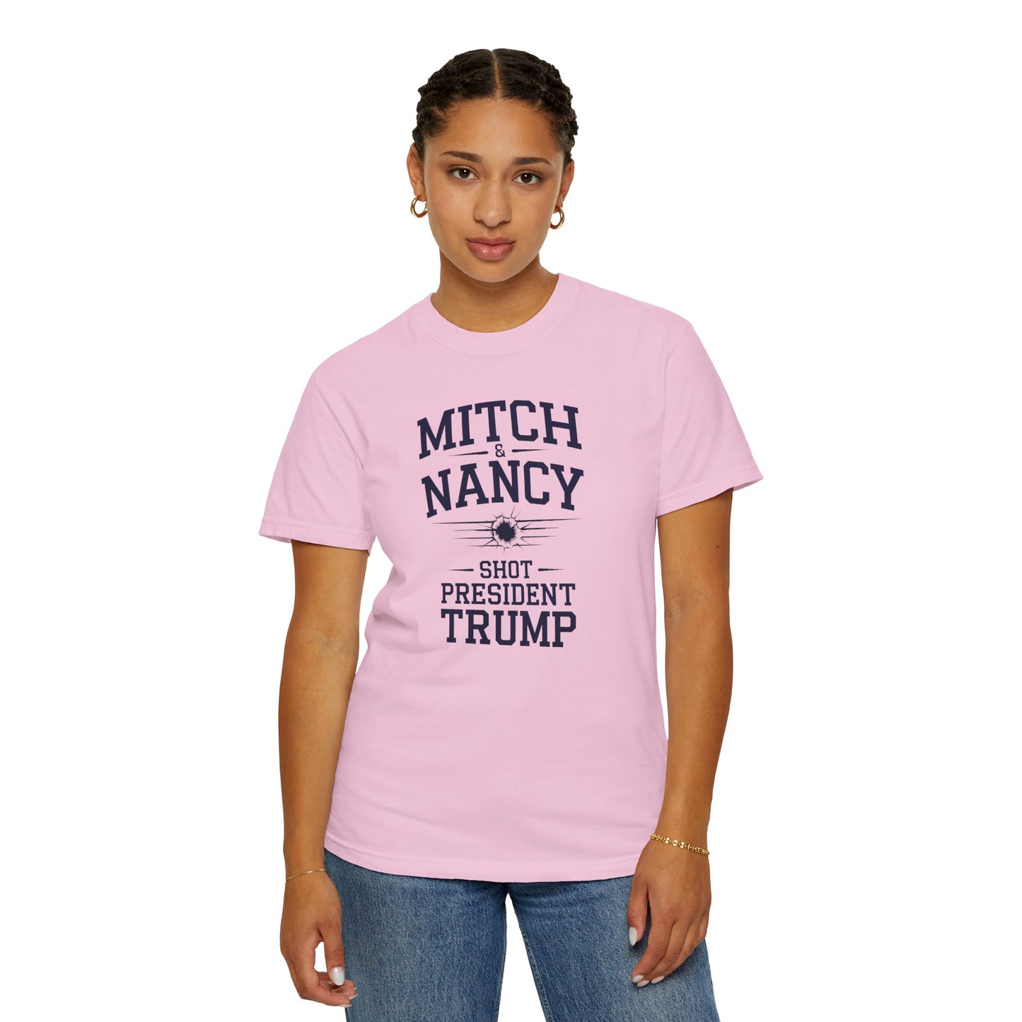 "Mitch & Nancy Shot President Trump", Unisex T-shirt