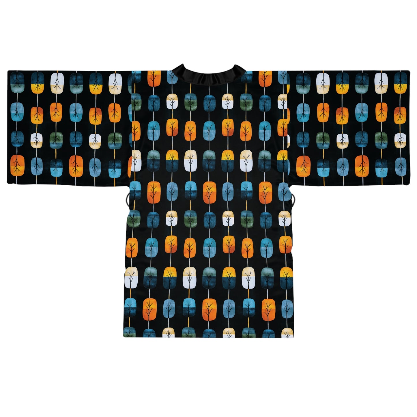 "Skyroot Grove", Long Sleeve Kimono Robe
