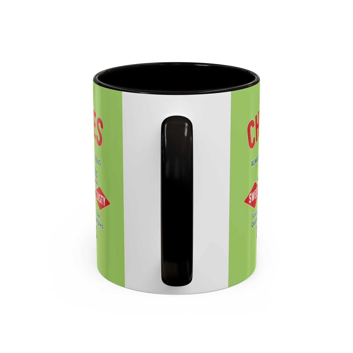 "Delicious Cherries", Colorful Mugs (11oz, 15oz) (Orchard Lime)