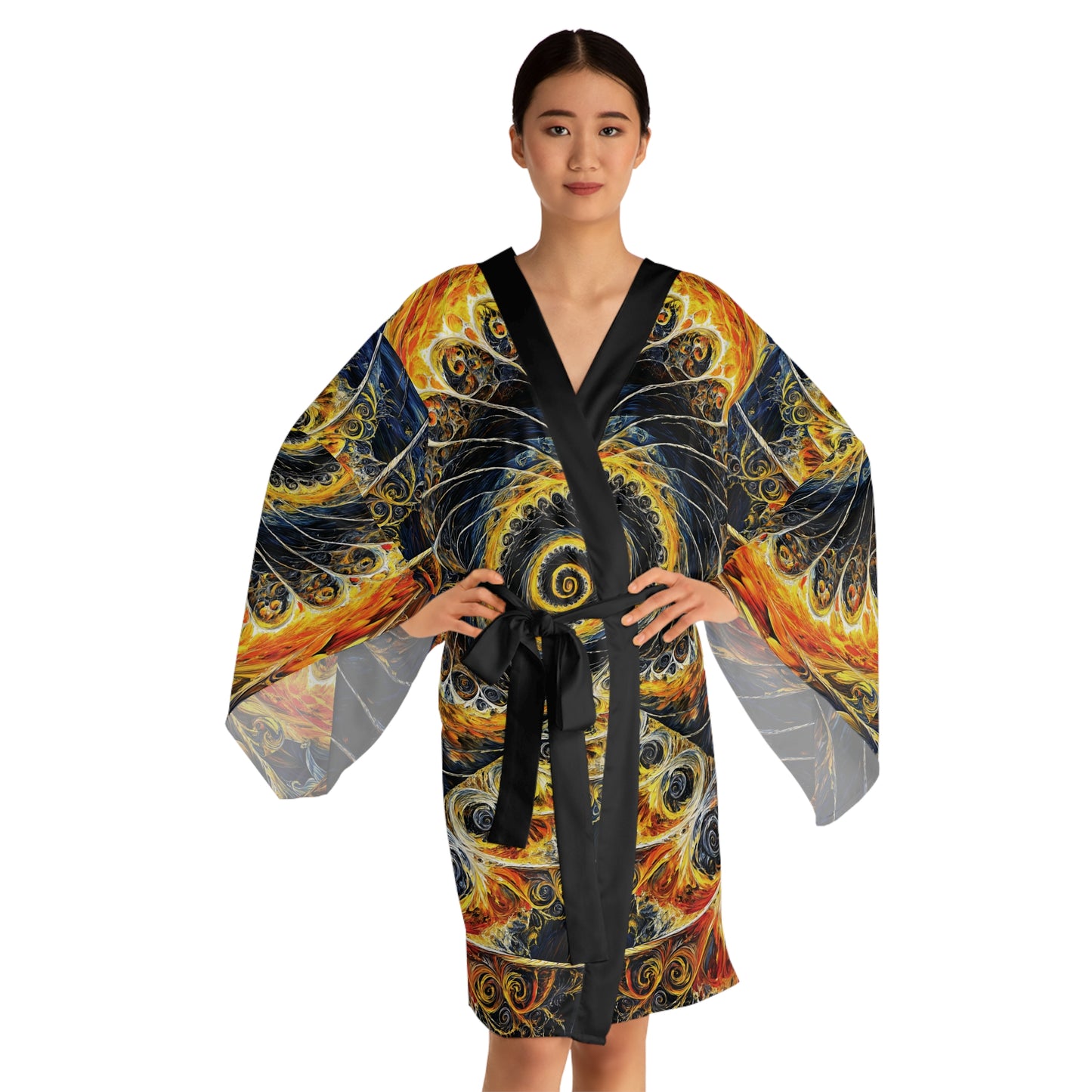 "Beauty of His Design", Long Sleeve Kimono Robe