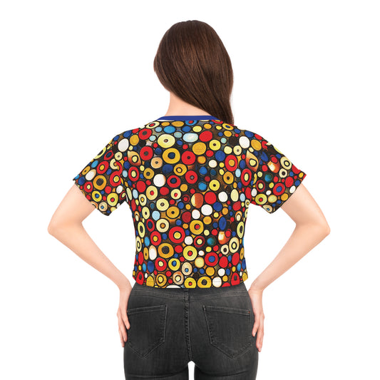 "Bits and Bobs", Crop Tee (Klein Blue Color)