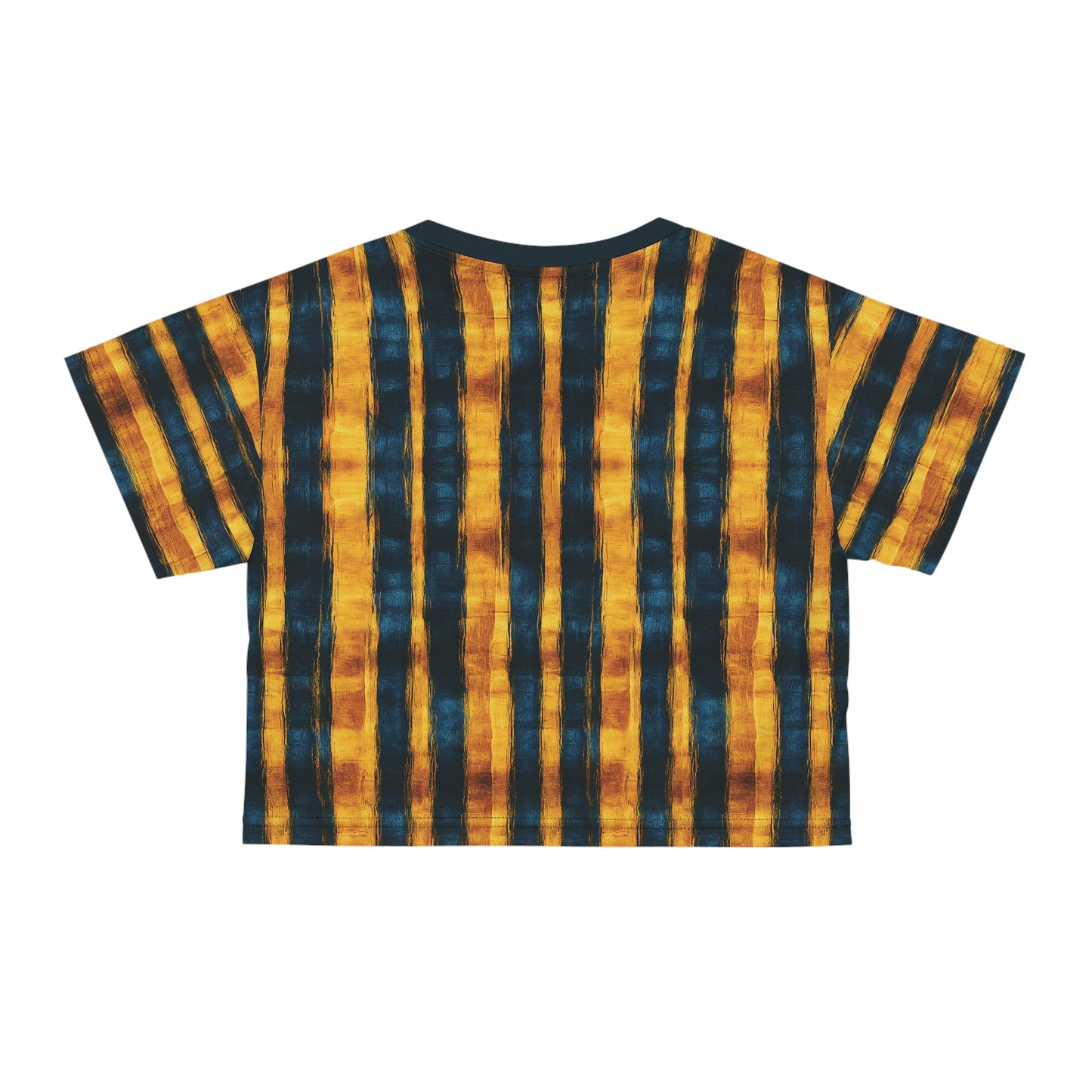 "Paleo Wolf Clan", Crop Tee (Paleo Wolf Blue Collar)