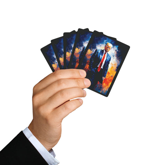 "Trump Portrait No. 22", Trump Playing Cards (Void Black)