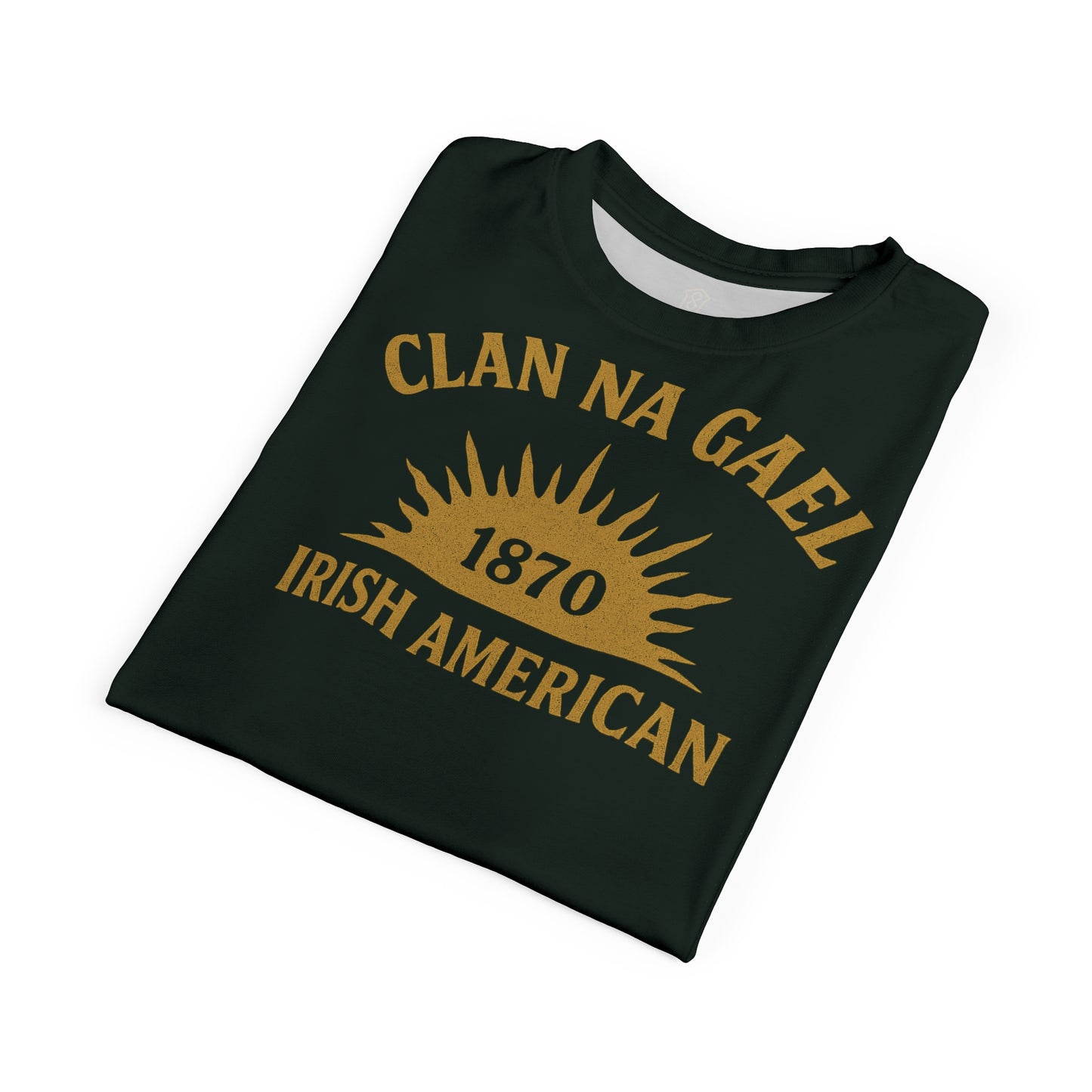 "Clan na Gael - Irish American", Unisex T-shirt (Túath Green)