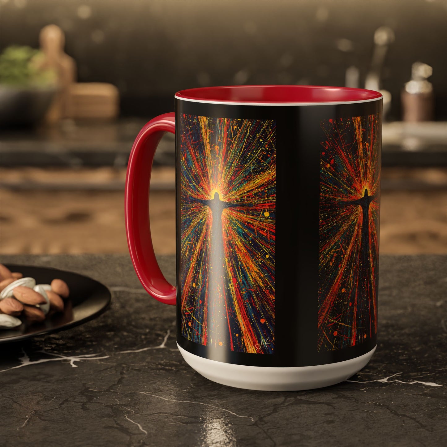 "Born Again in His Radiance - Isaiah 60:1", Colorful Mugs (11oz & 15oz)