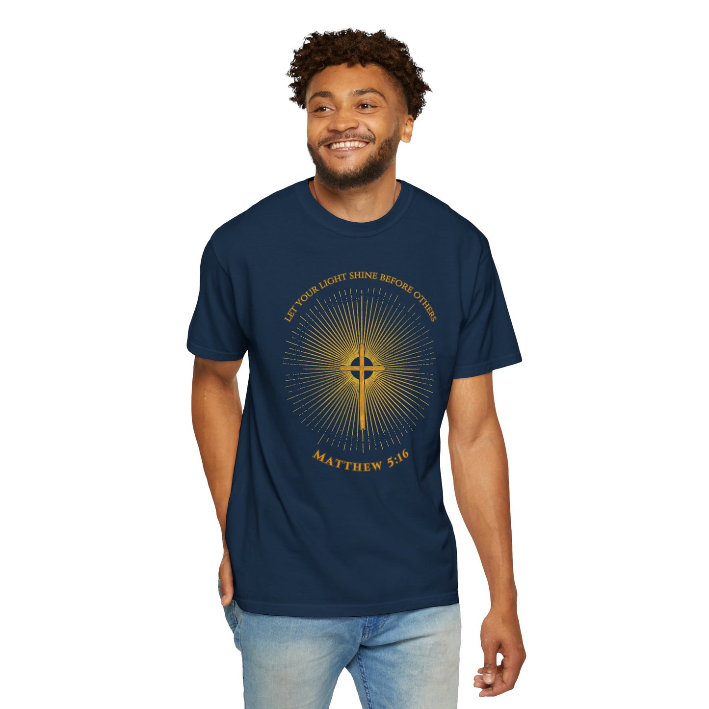 "Matthew 5:16 Sunburst", Unisex T-shirt