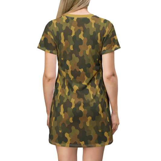 "SASR Day-Ops Camouflage", T-Shirt Dress (SASR Yellow Collar)