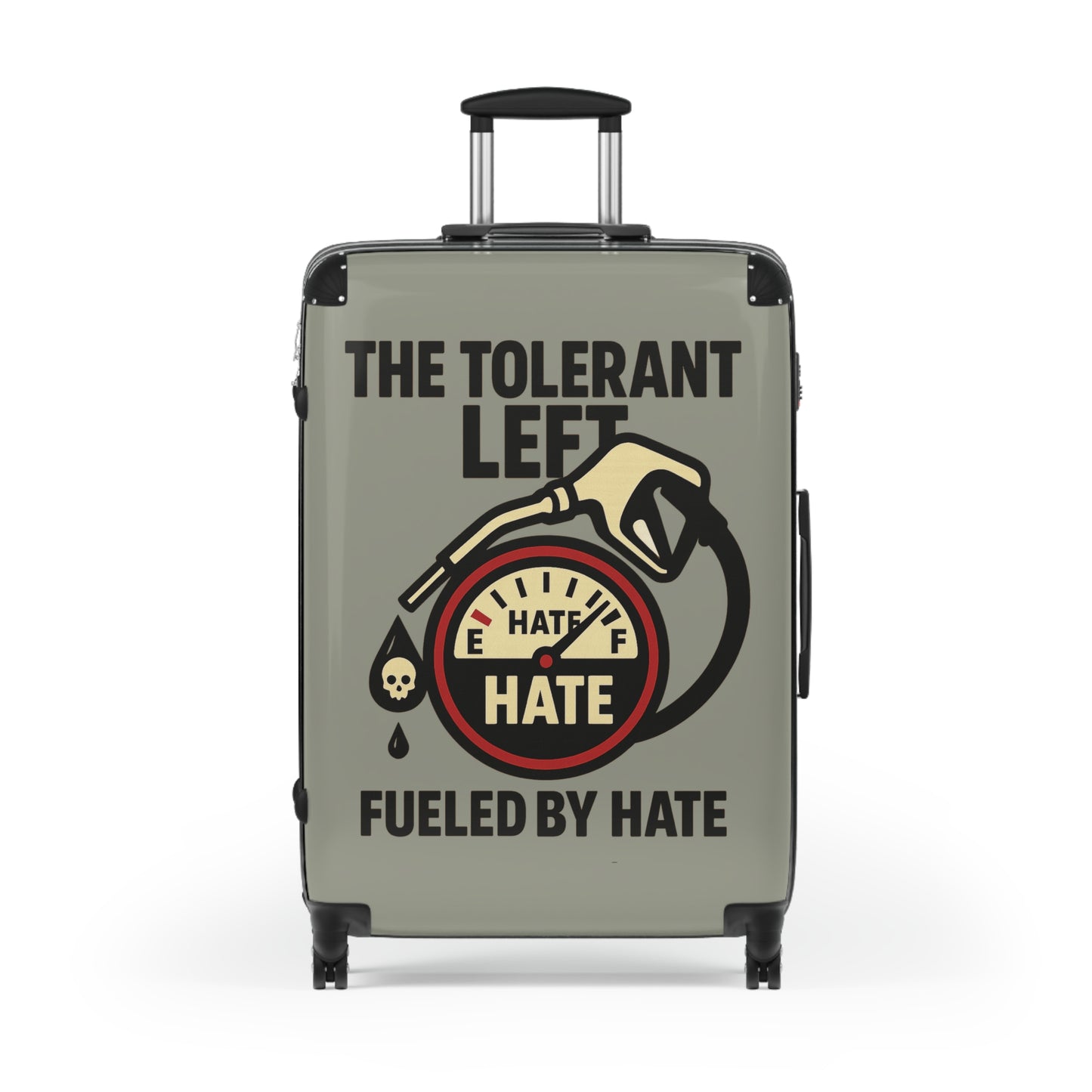 "The Tolerant Left", Suitcase (Deep Seagrass Grey)