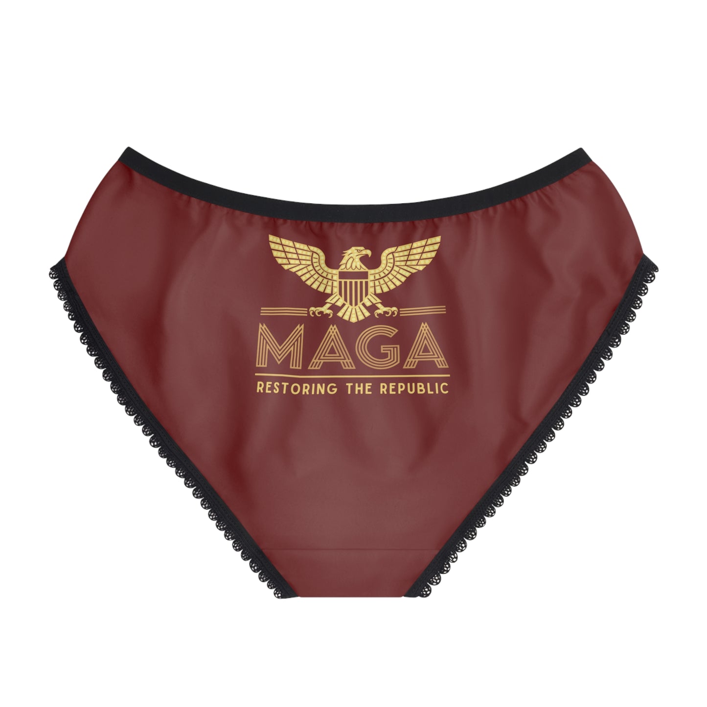 "MAGA - Restoring the Republic", Women's Briefs (Spartan Red)