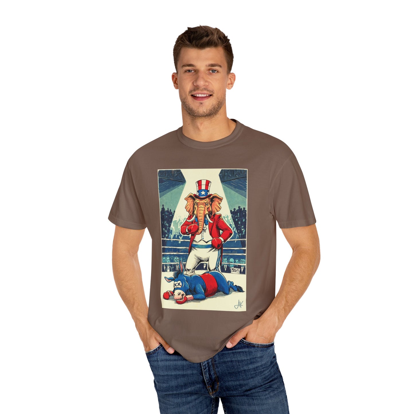 "Brutal Woke Knockout 2024", Unisex T-shirt (Light Colors)