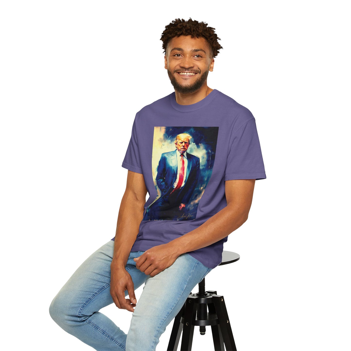 "Trump Portrait No. 6", Unisex T-shirt (Dark Colors)