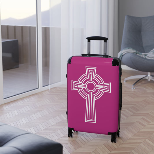 "A Simple High Cross", Suitcases (Dark Pink)