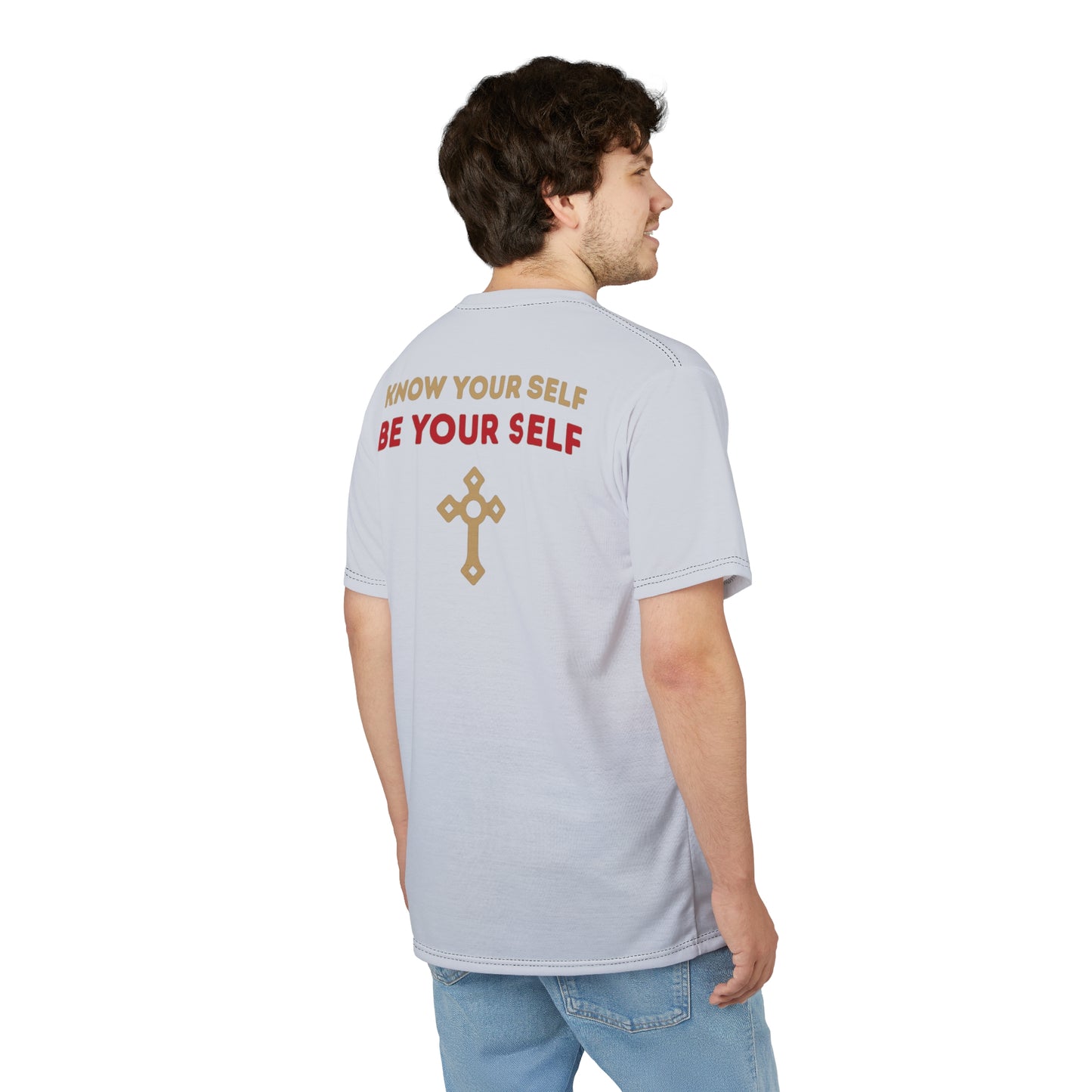 "Know Your Self", Unisex T-shirt (Inked Silk Grey)