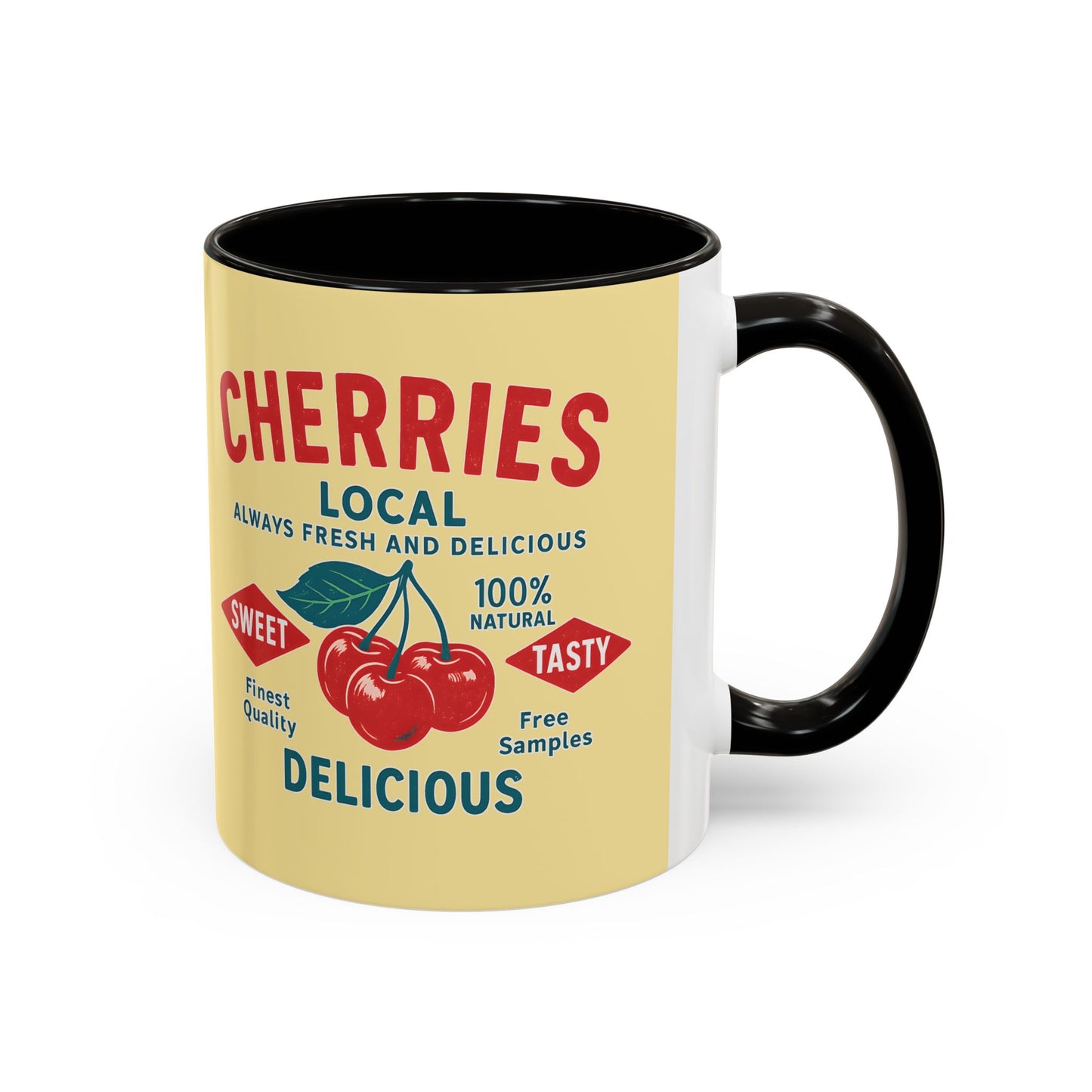 "Delicious Cherries", Colorful Mugs (11oz, 15oz) (Sanctum Veil)