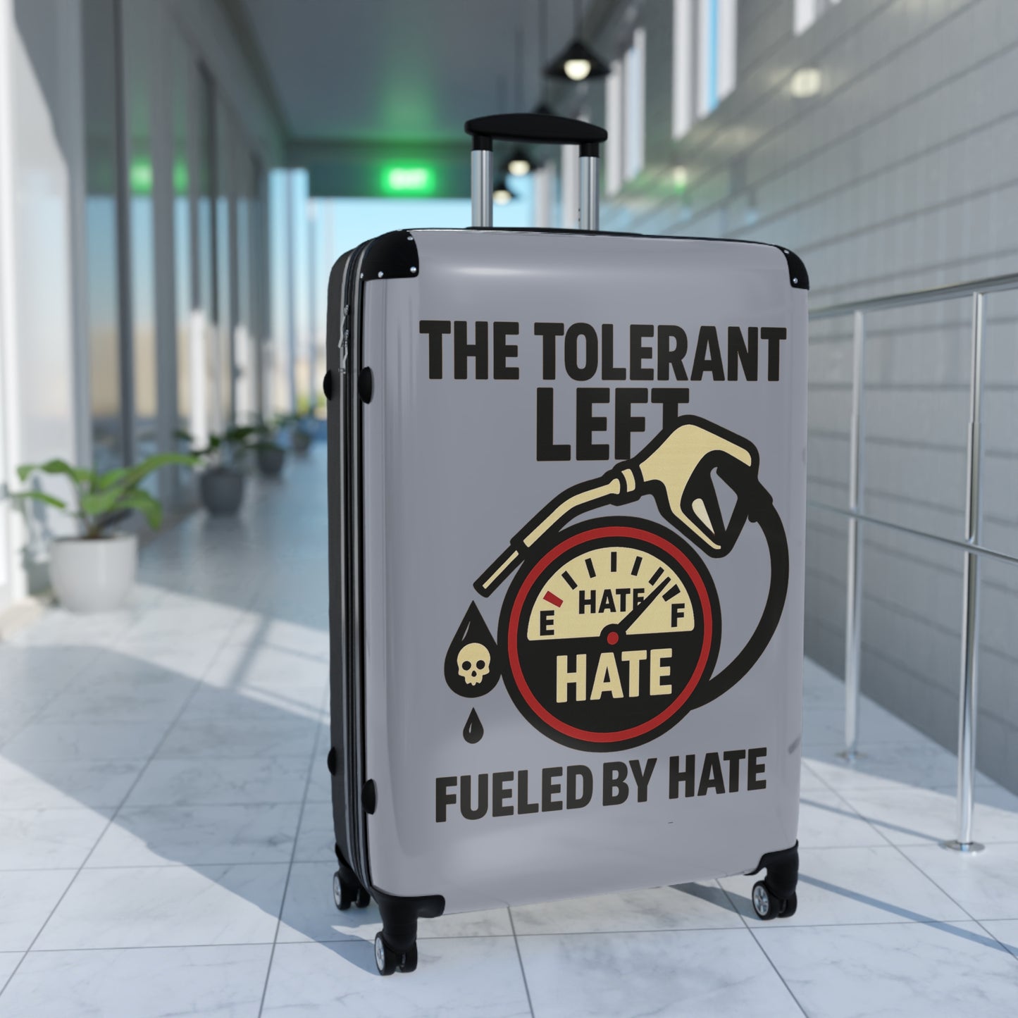 "The Tolerant Left", Suitcase (Concrete Grey)