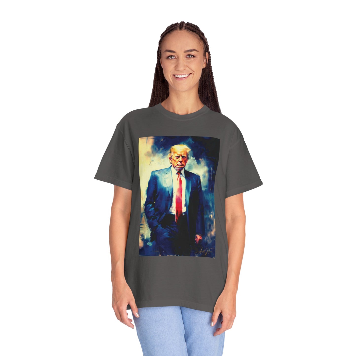 "Trump Portrait No. 6", Unisex T-shirt (Dark Colors)