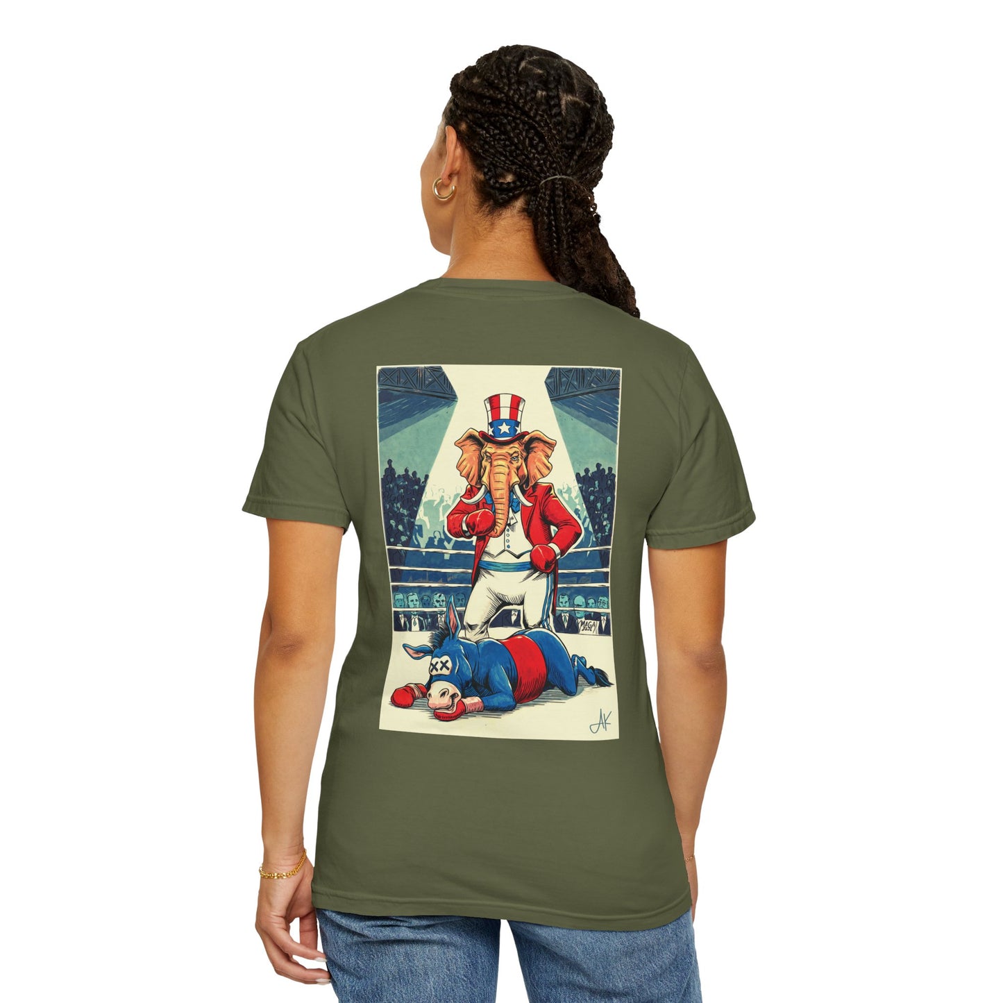 "Brutal Woke Knockout 2024", Unisex T-shirt (Dark Colors)