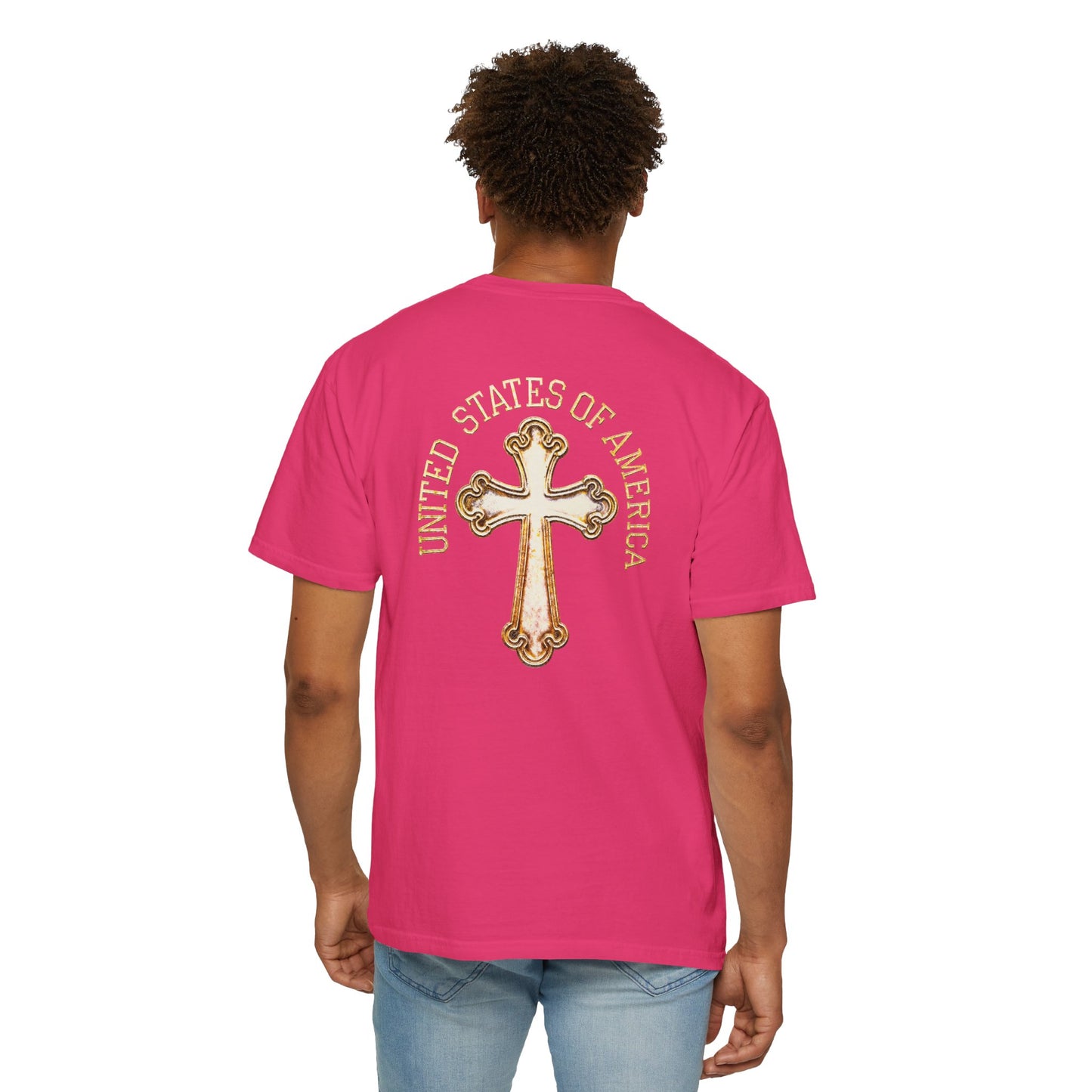 "USA Gold Cross", Unisex T-shirt