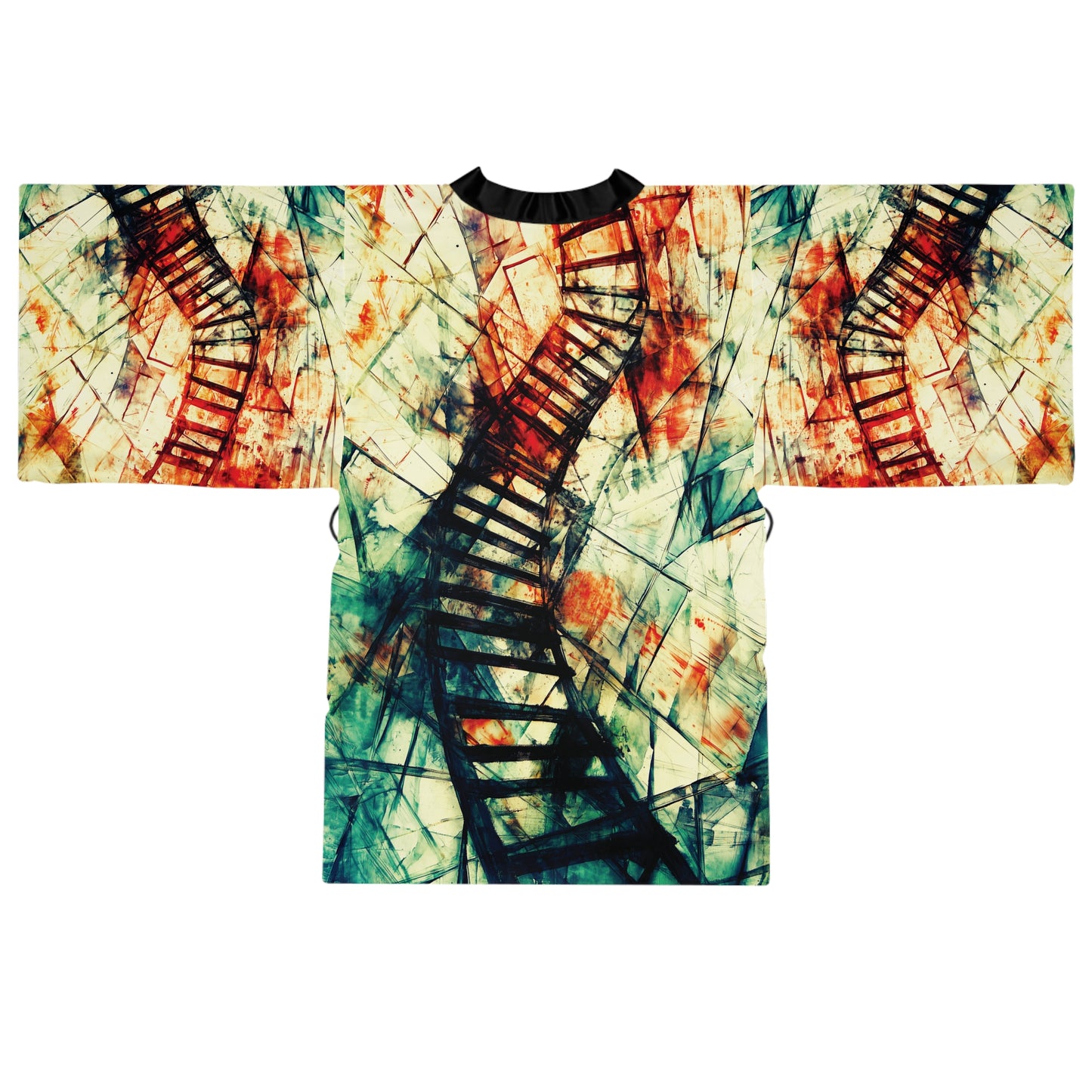 "Climb of the Eternal Soul", Long Sleeve Kimono Robe