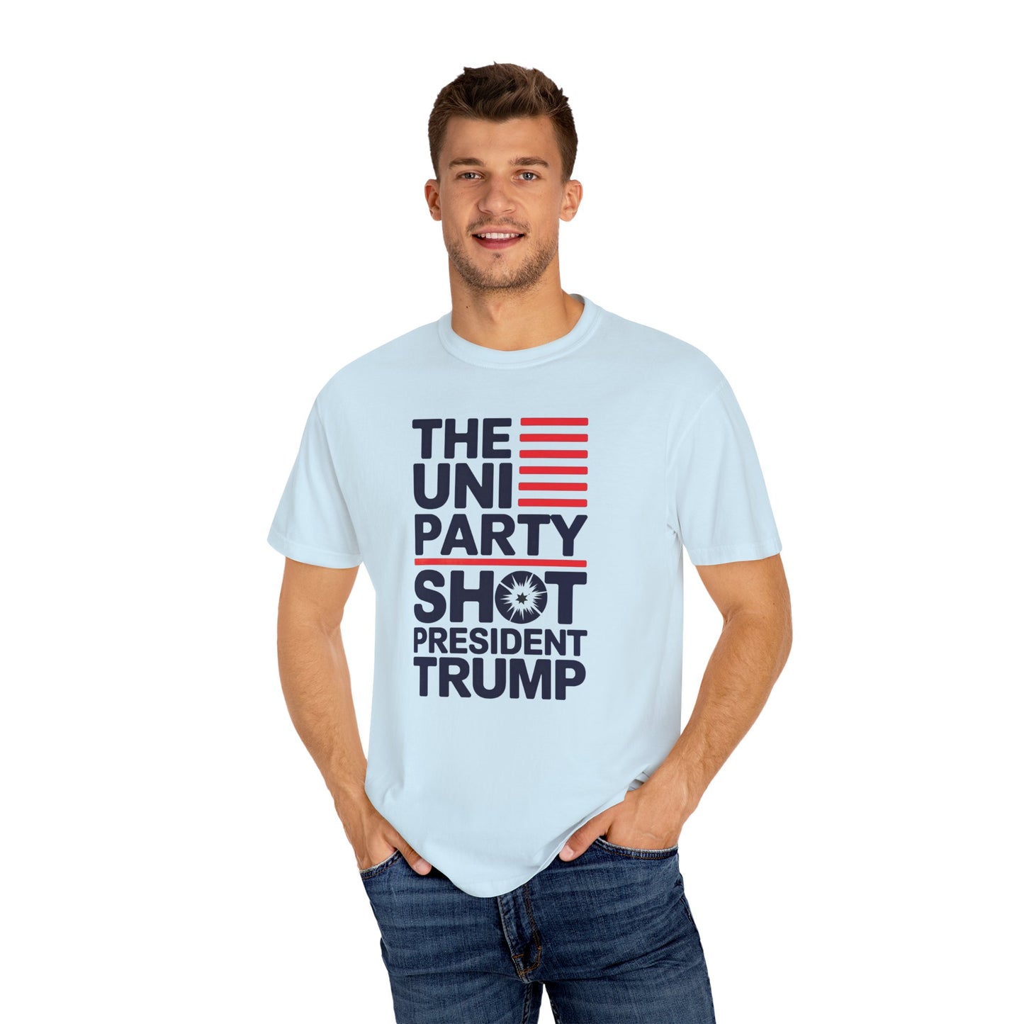 "The Uniparty Shot President Trump" #01, Unisex T-shirt